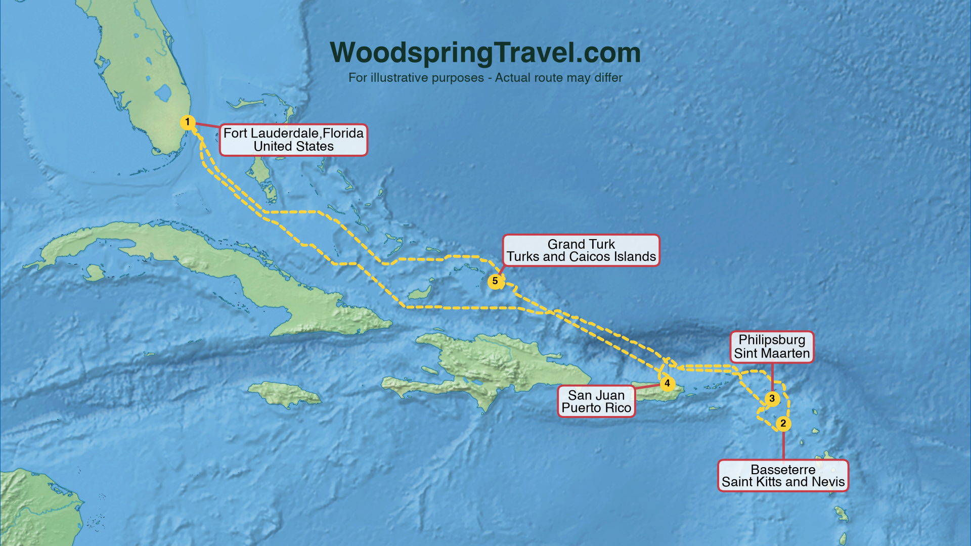 Route Illustration - Actual route may differ