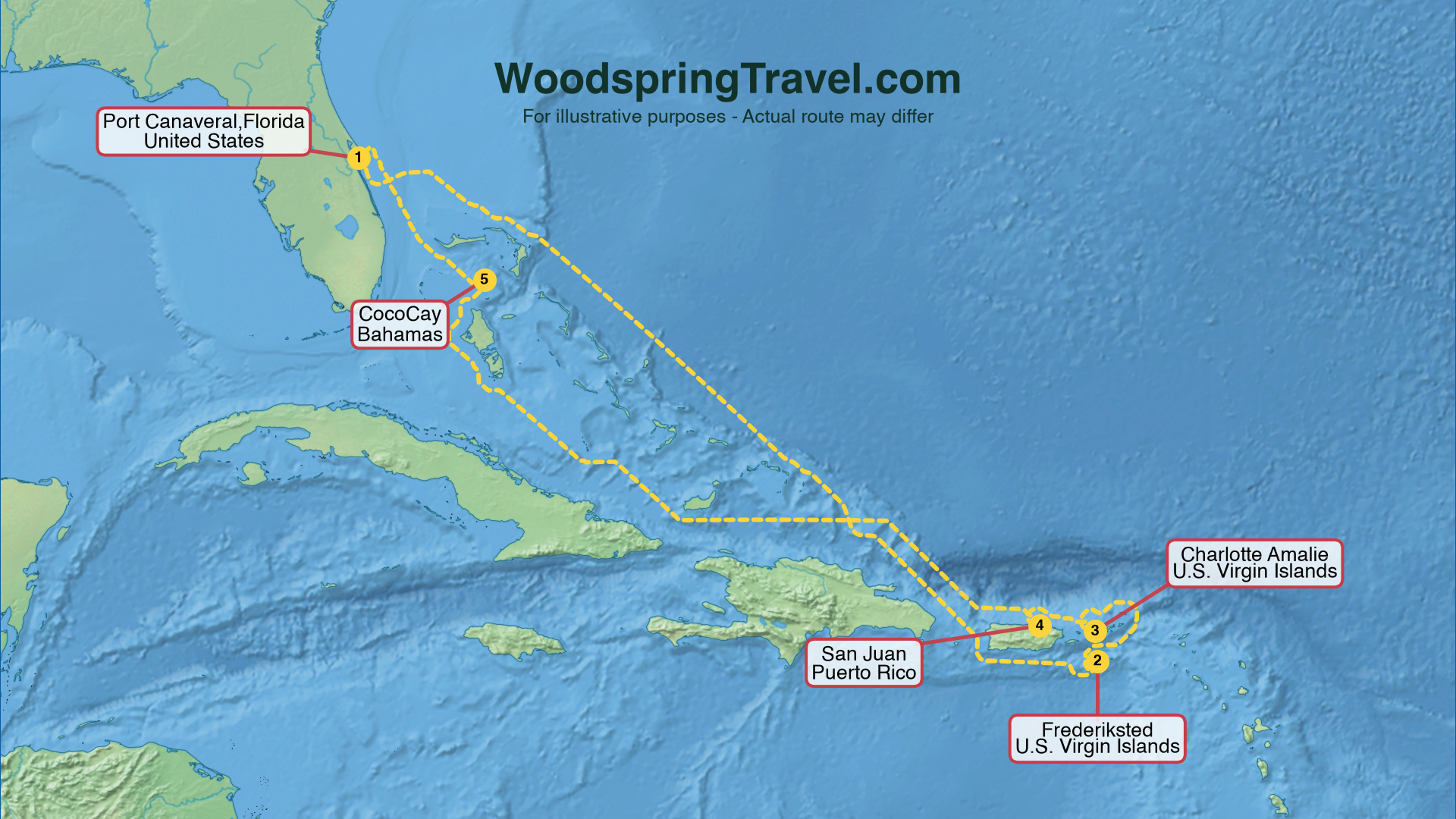 Route Illustration - Actual route may differ