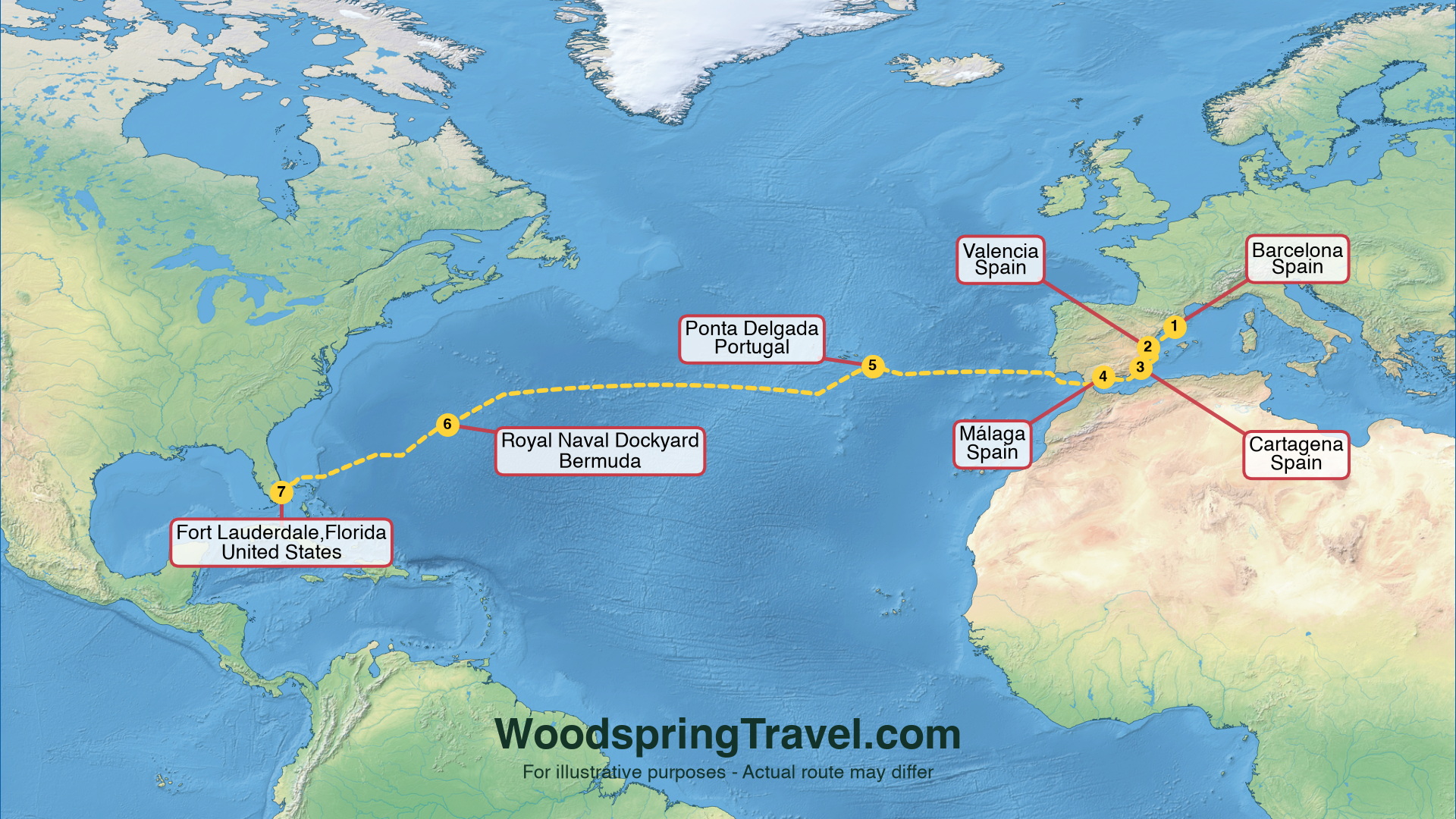 Route Illustration - Actual route may differ