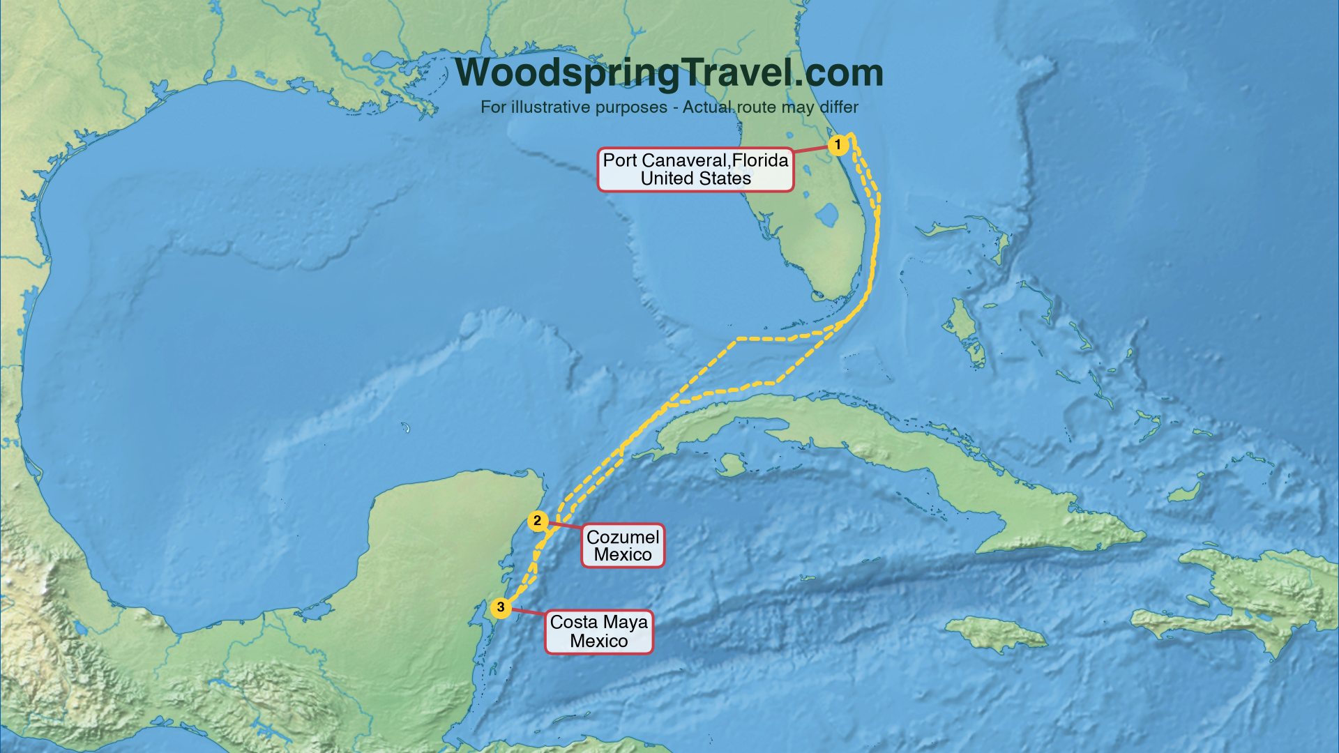 Route Illustration - Actual route may differ