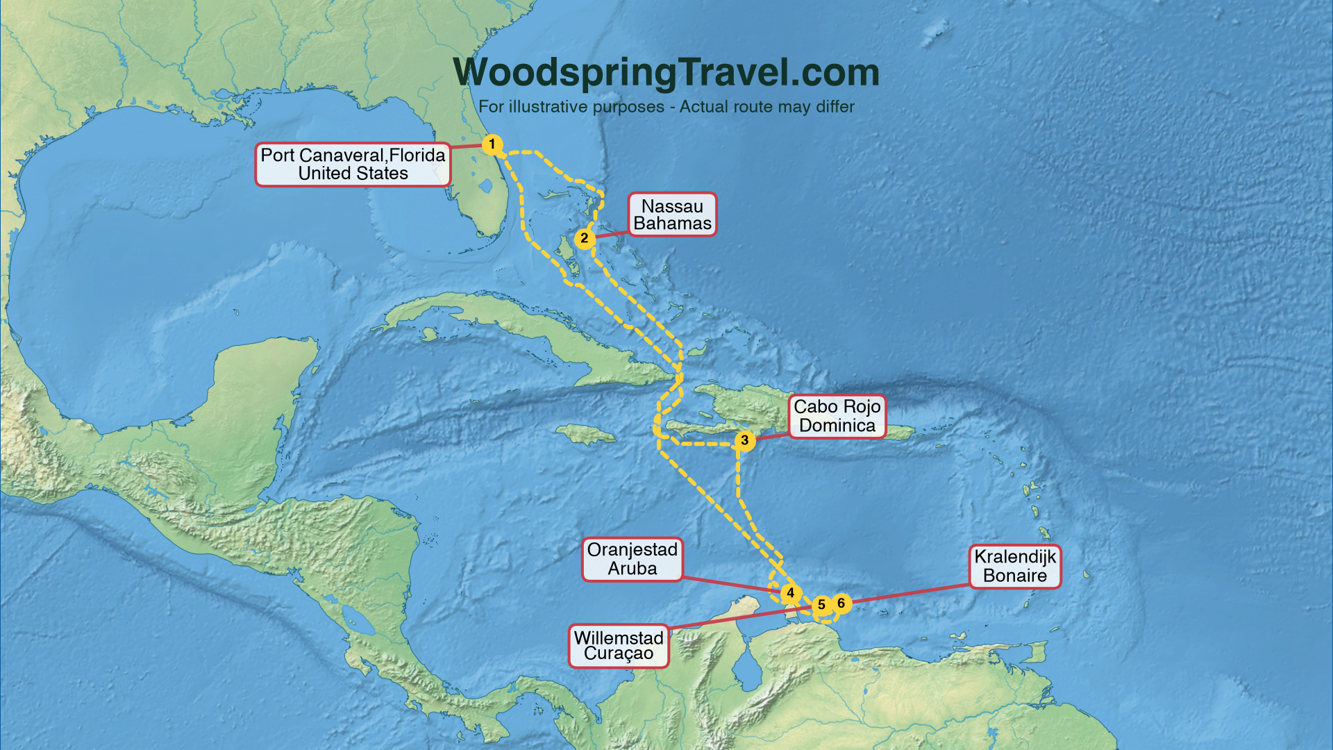 Route Illustration - Actual route may differ