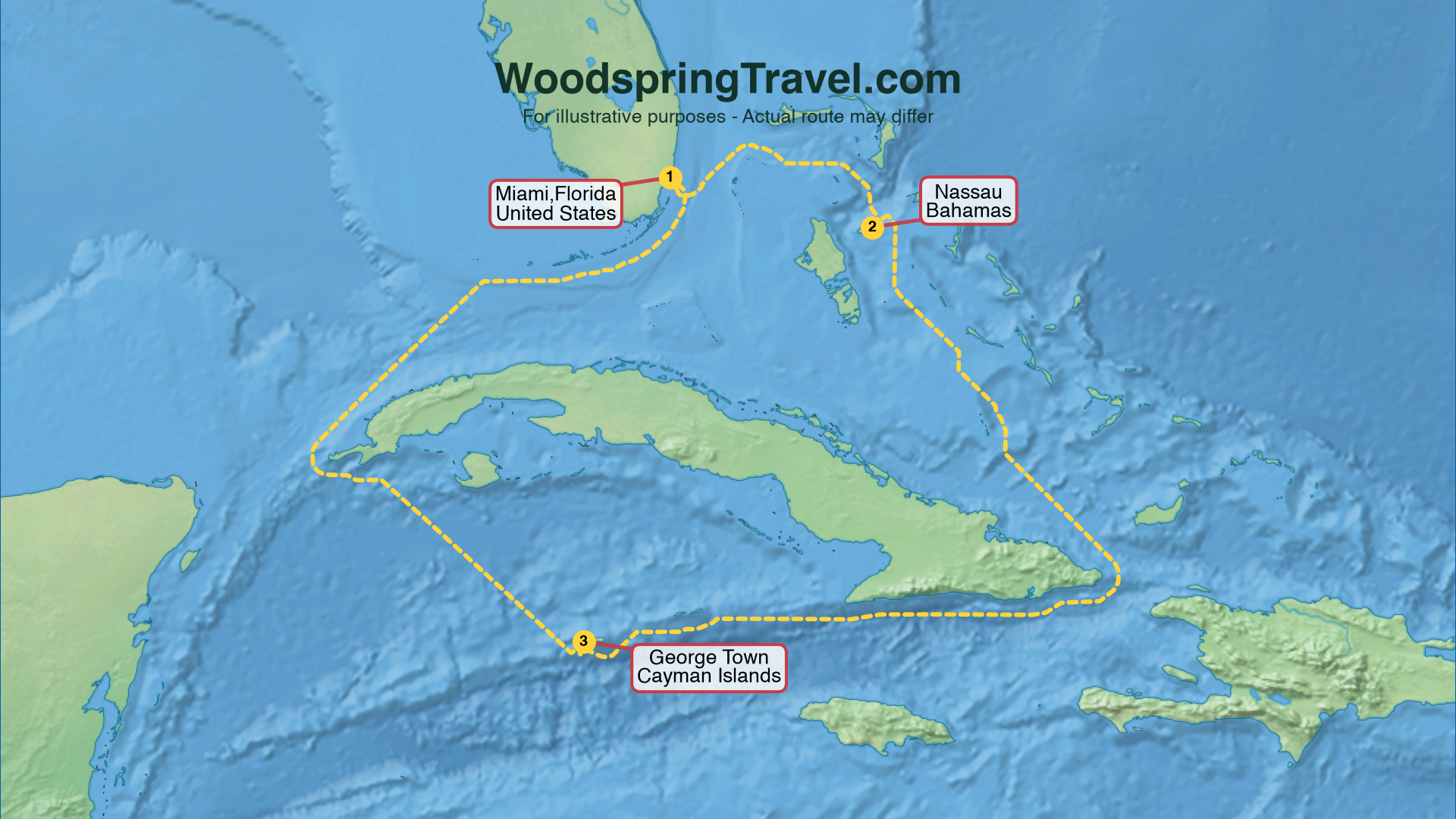 Route Illustration - Actual route may differ