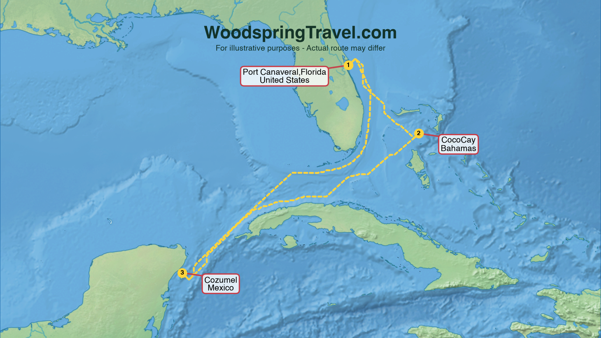 Route Illustration - Actual route may differ