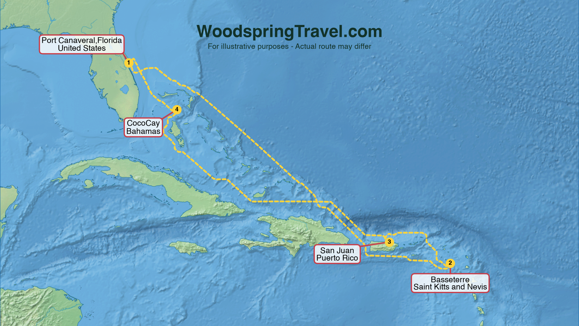 Route Illustration - Actual route may differ