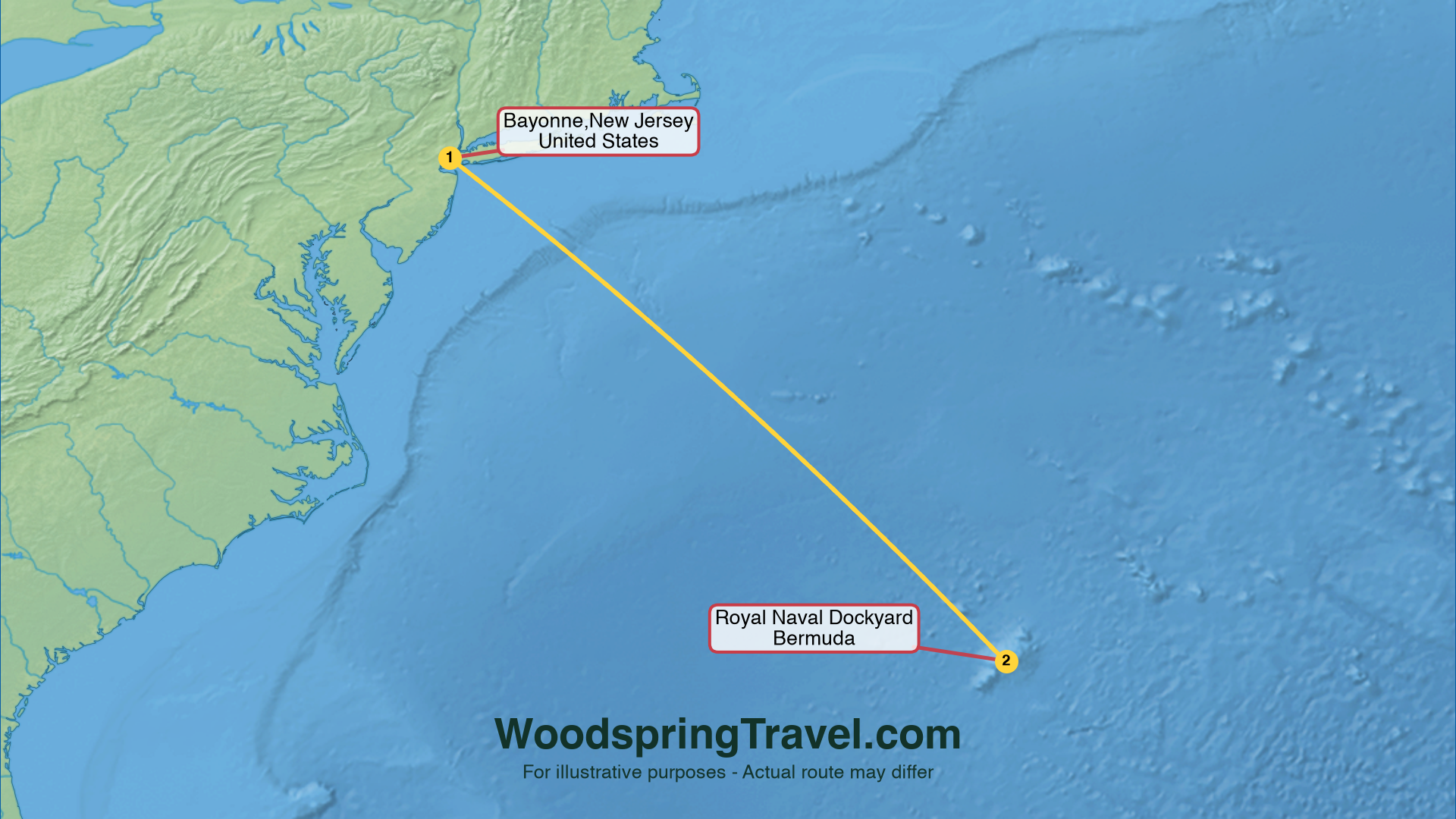 Route Illustration - Actual route may differ