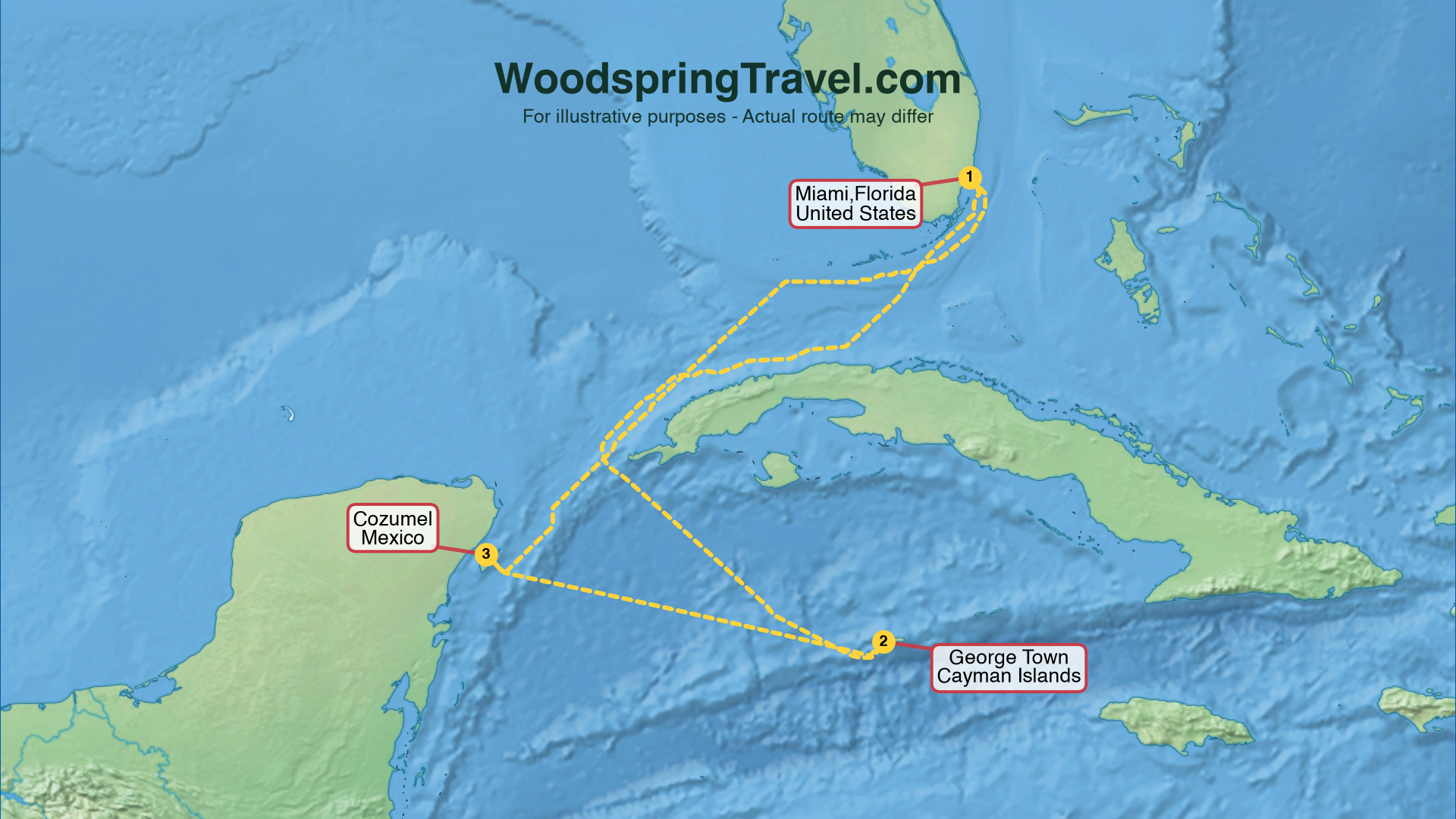 Route Illustration - Actual route may differ