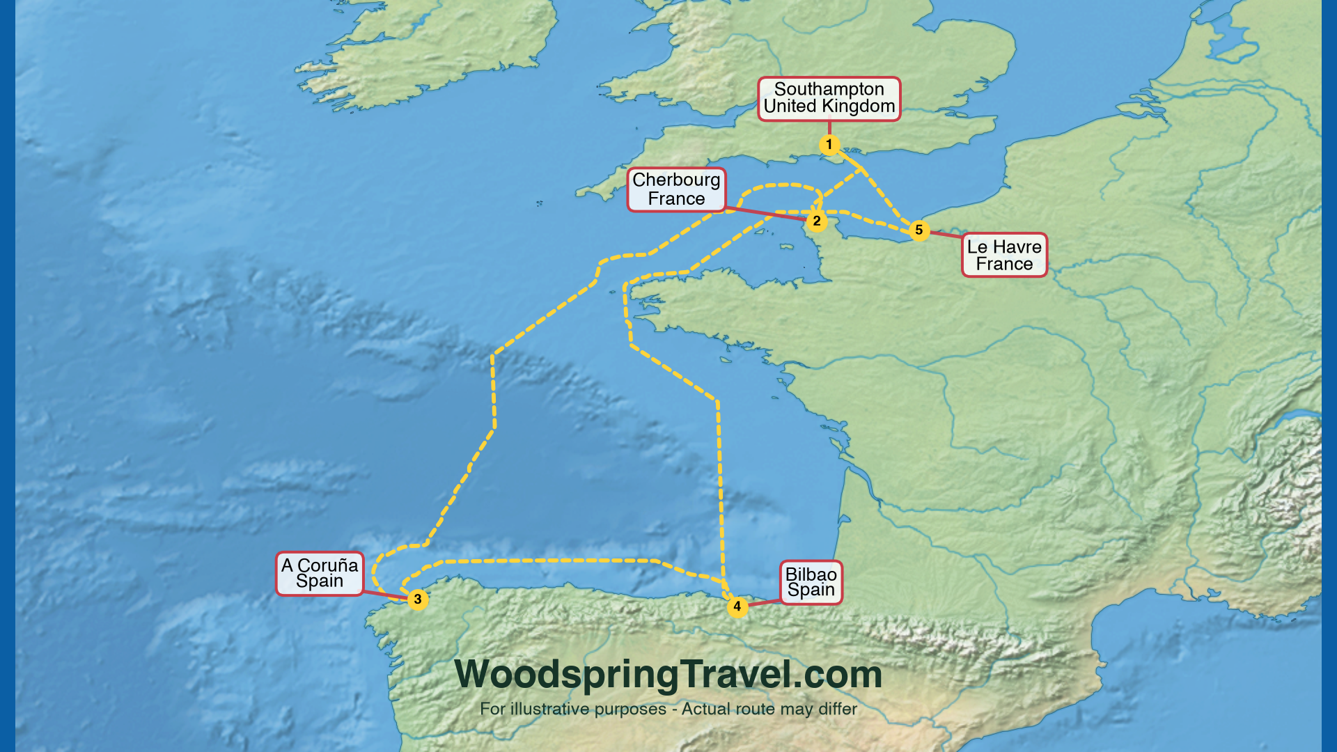 Route Illustration - Actual route may differ