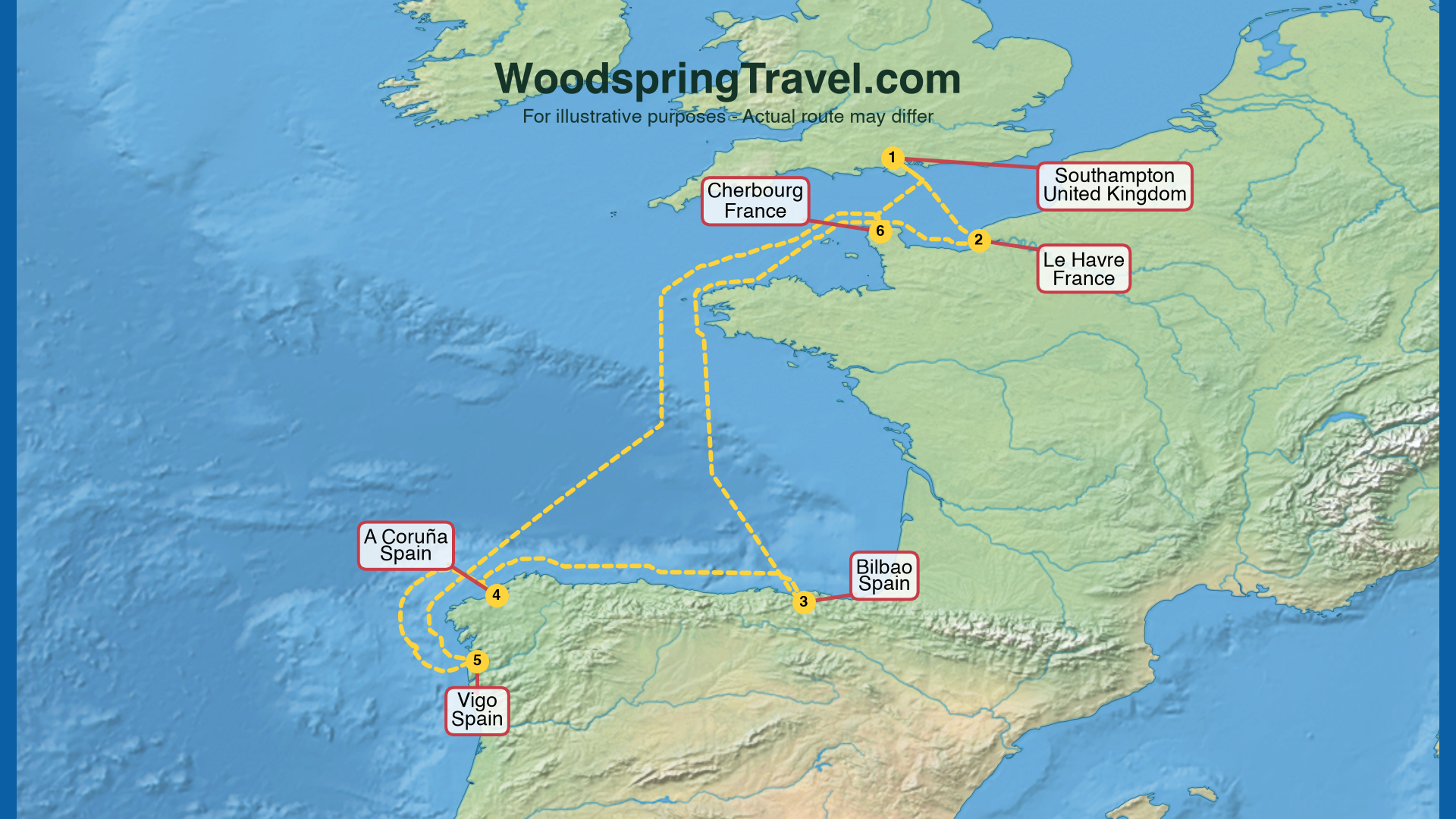 Route Illustration - Actual route may differ Route Illustration - Actual route may differ
