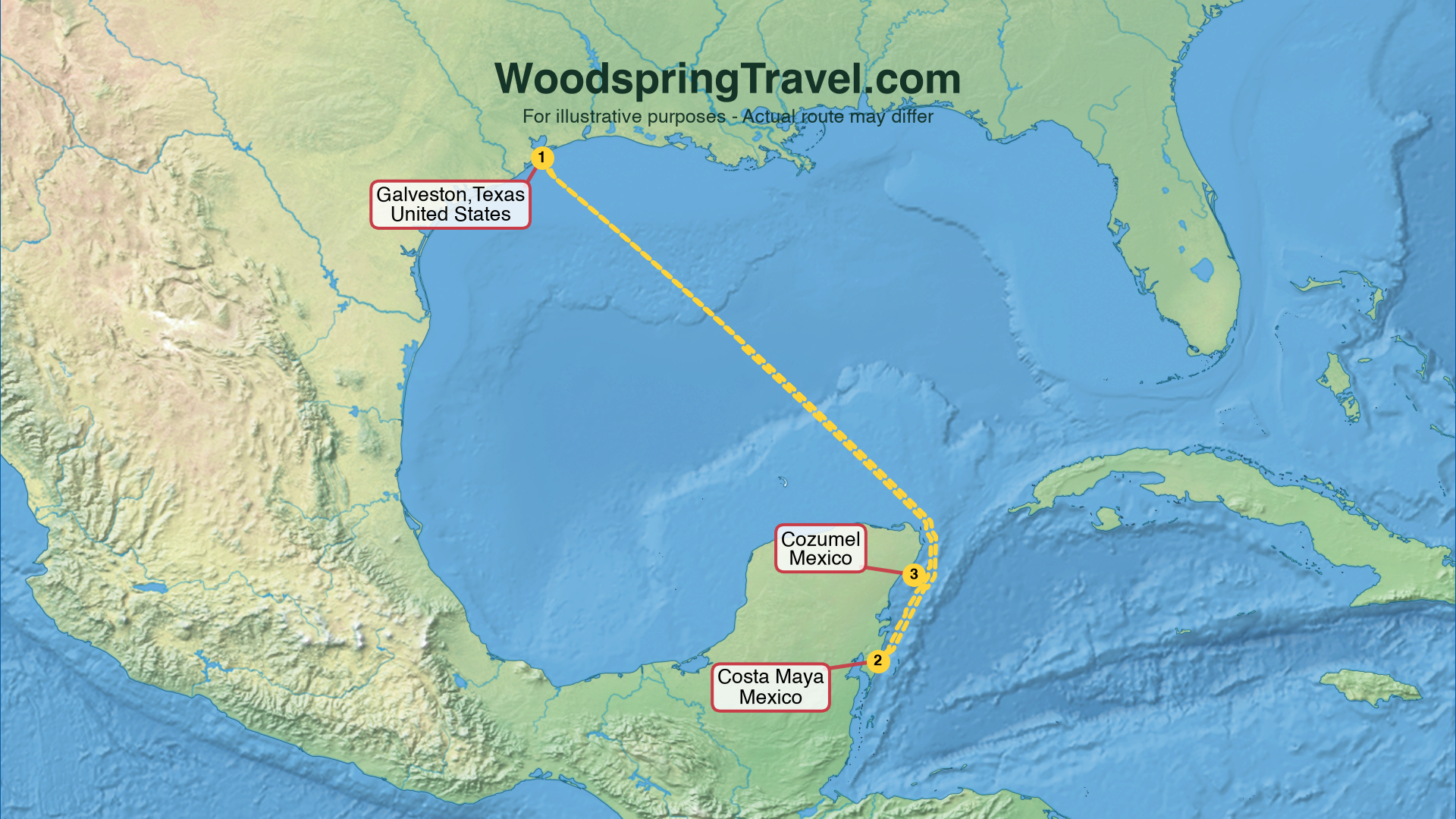 Route Illustration - Actual route may differ