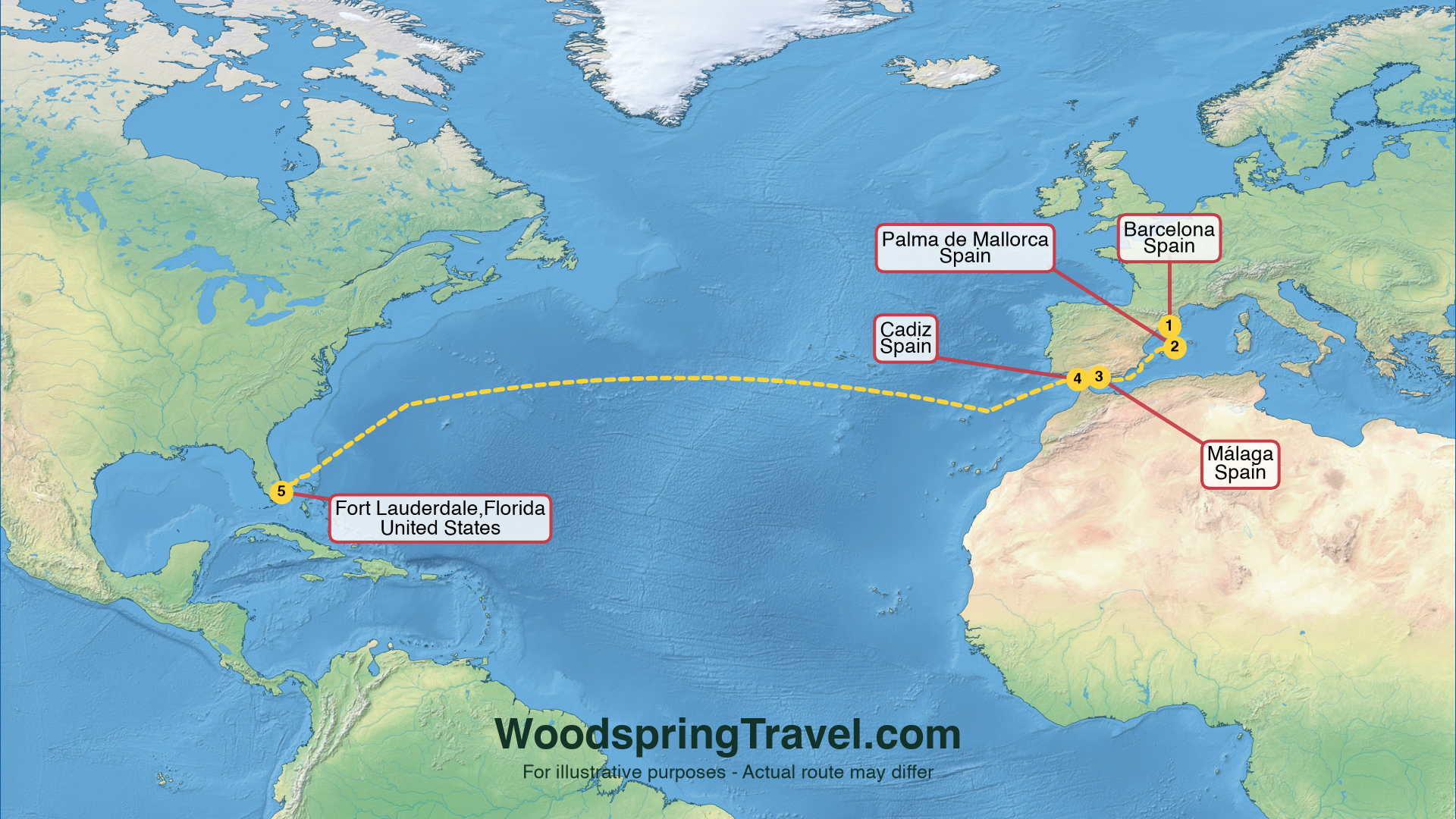 Route Illustration - Actual route may differ