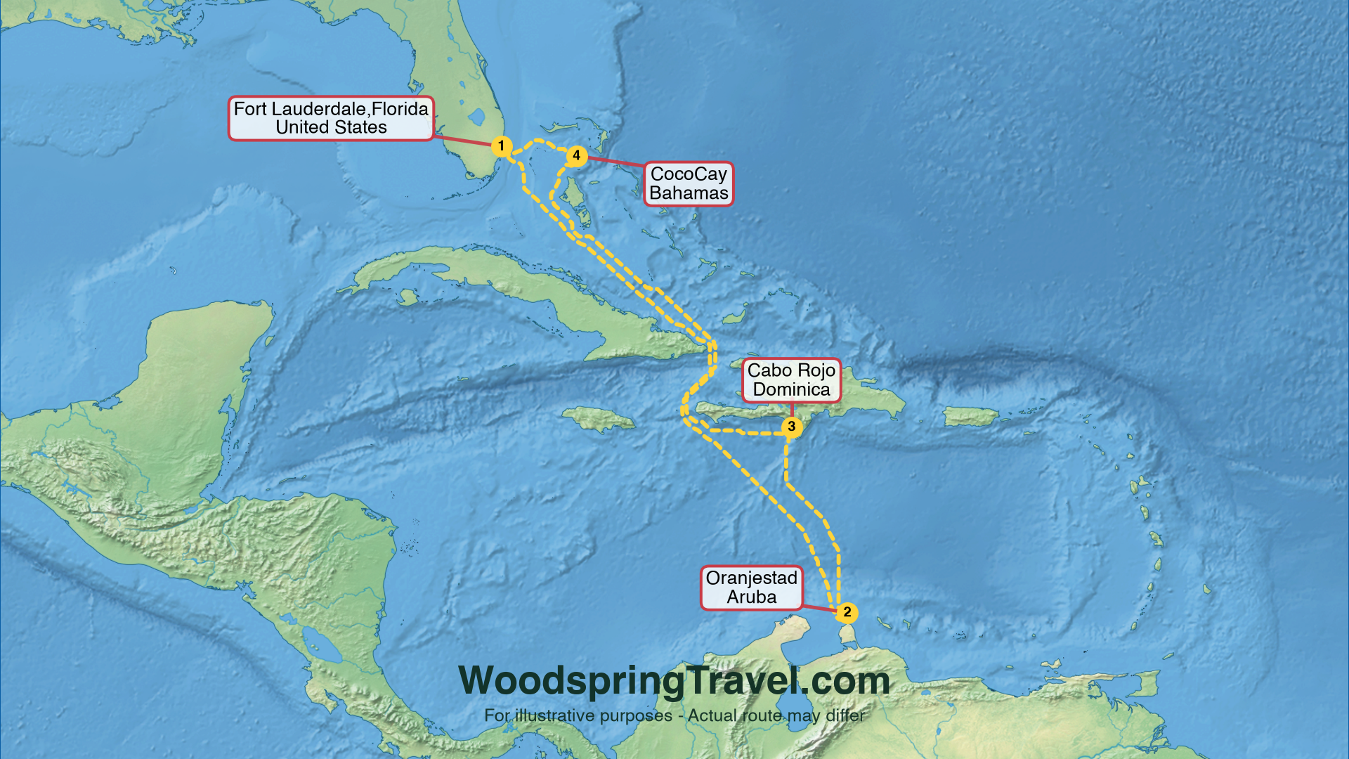 Route Illustration - Actual route may differ