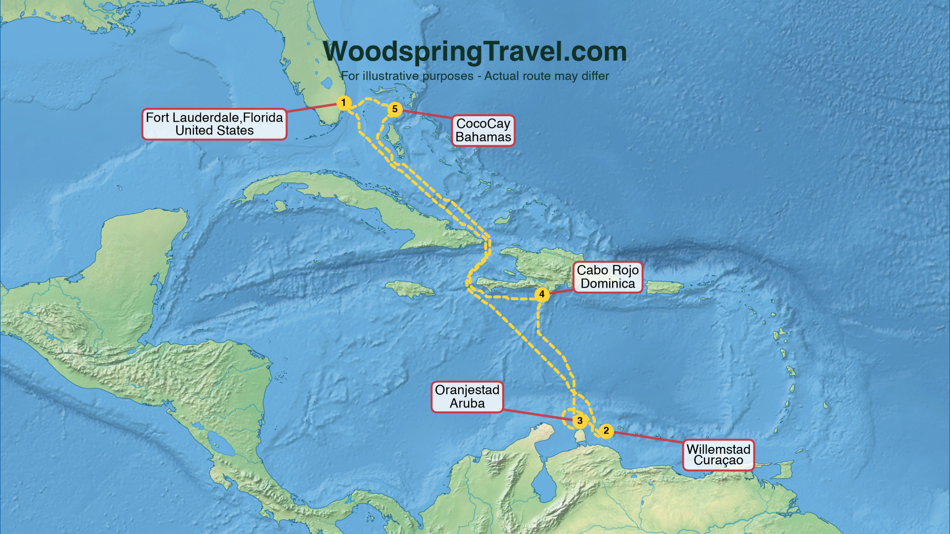 Route Illustration - Actual route may differ