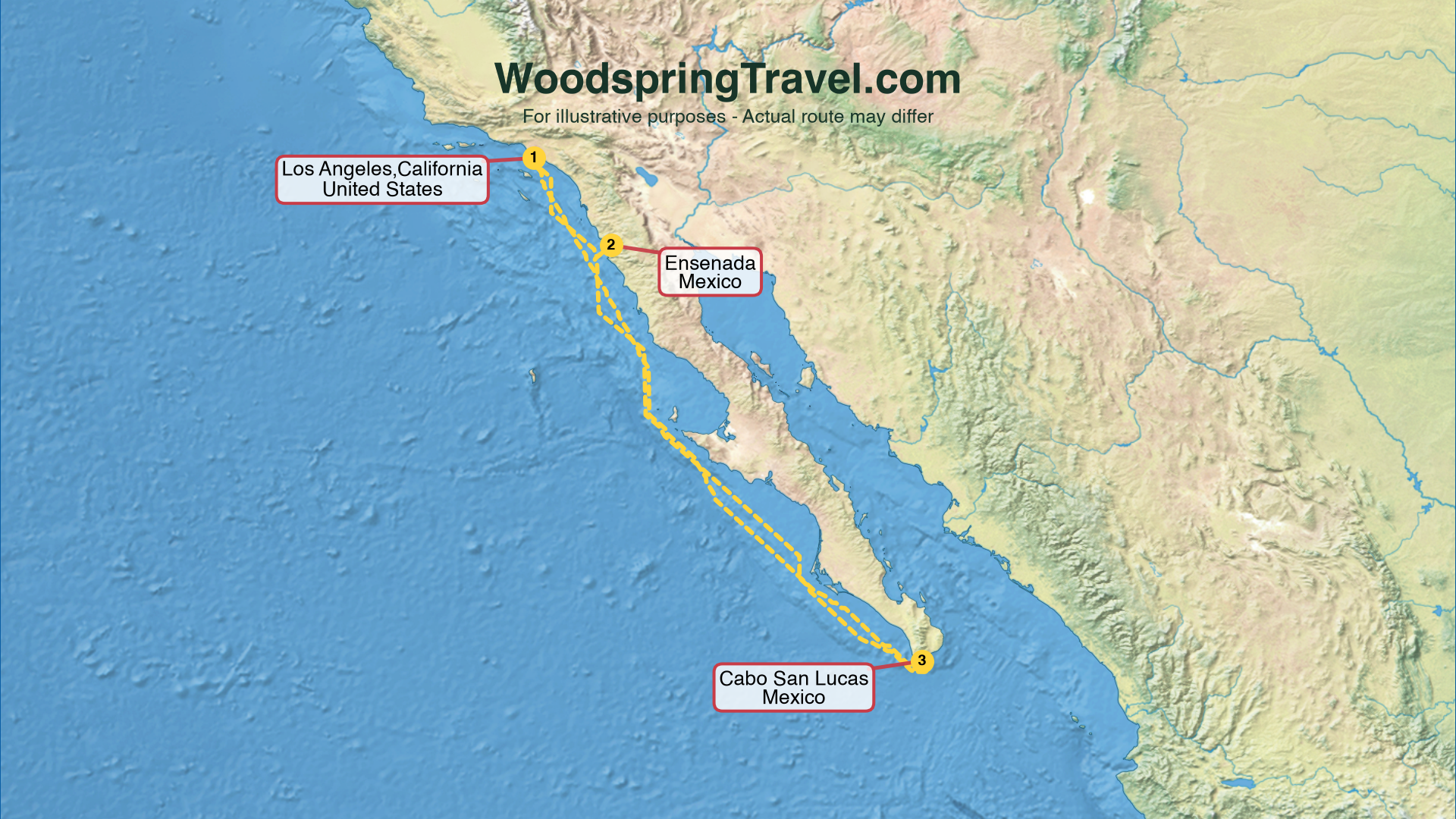 Route Illustration - Actual route may differ