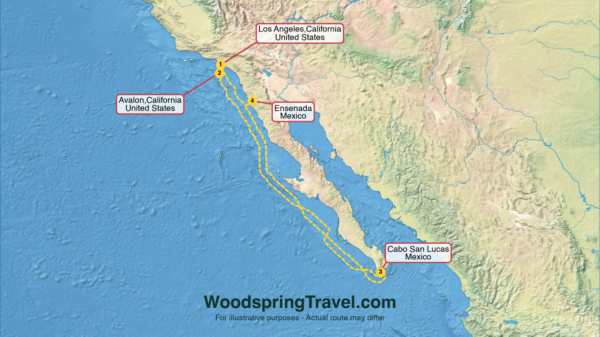 Route Illustration - Actual route may differ