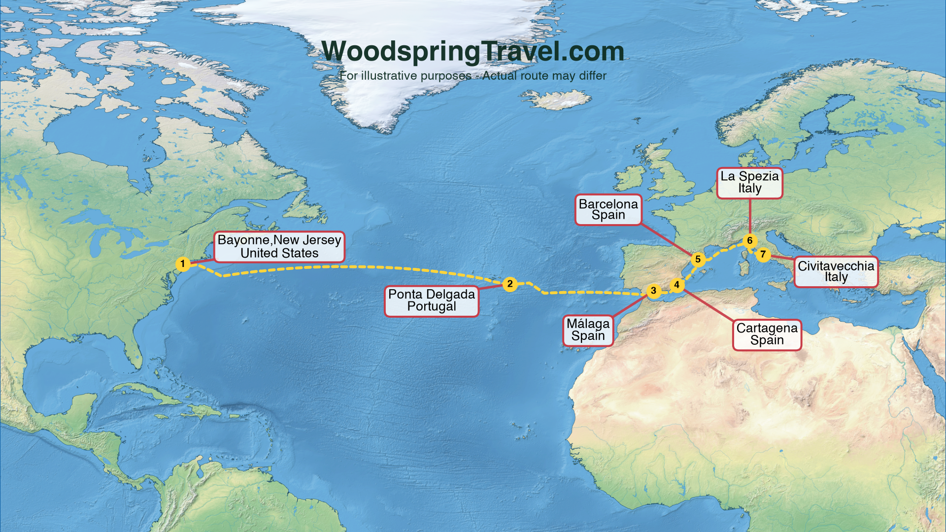 Route Illustration - Actual route may differ
