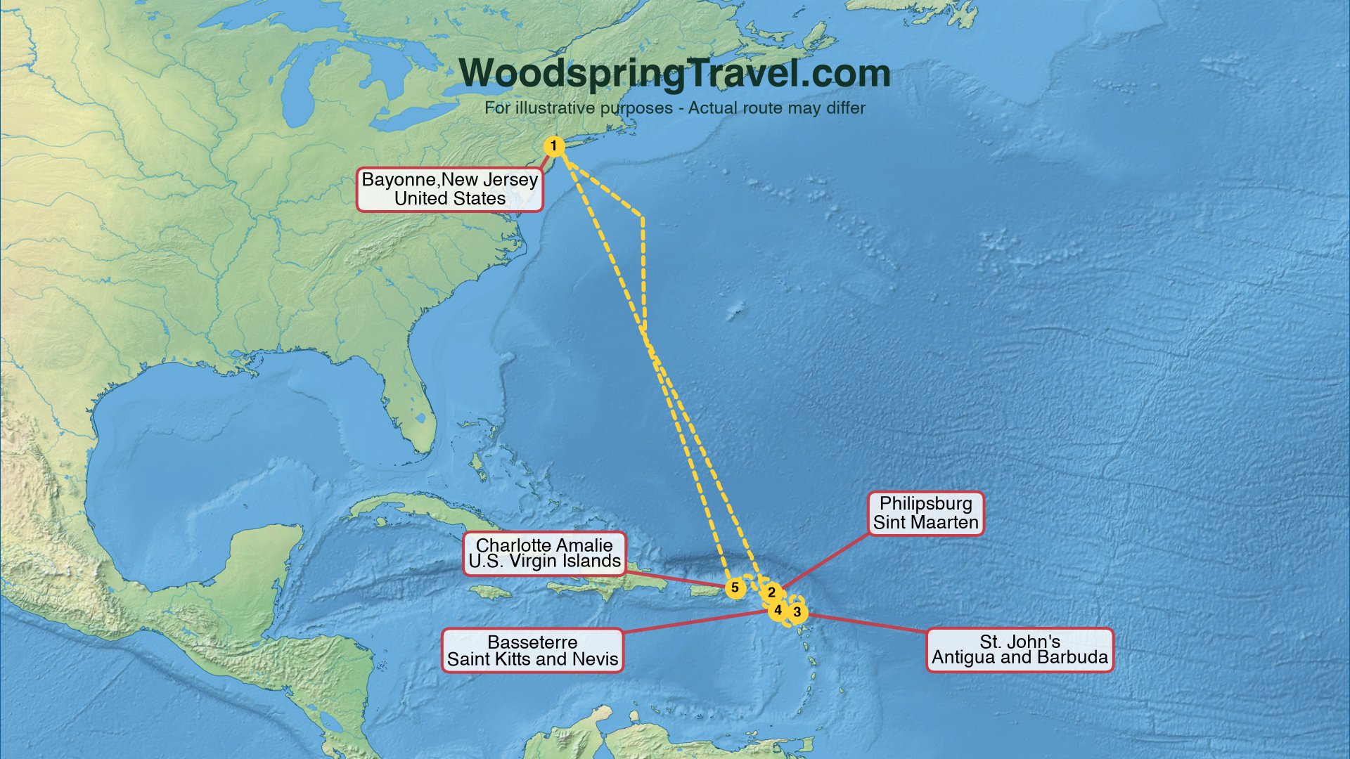 Route Illustration - Actual route may differ