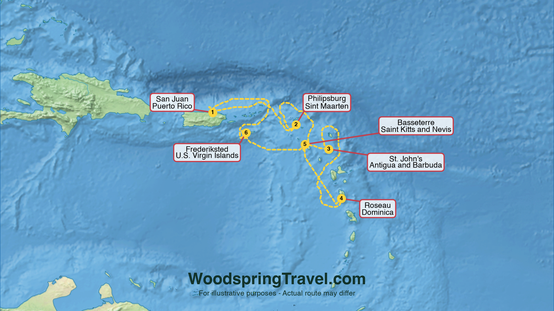 Route Illustration - Actual route may differ
