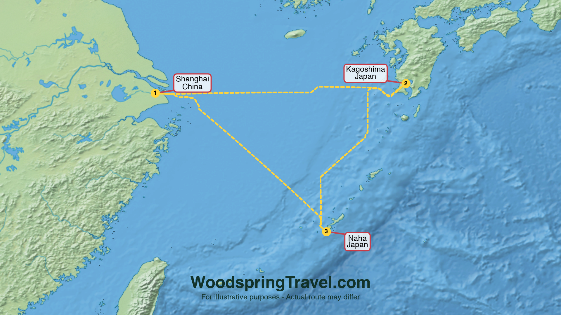 Route Illustration - Actual route may differ