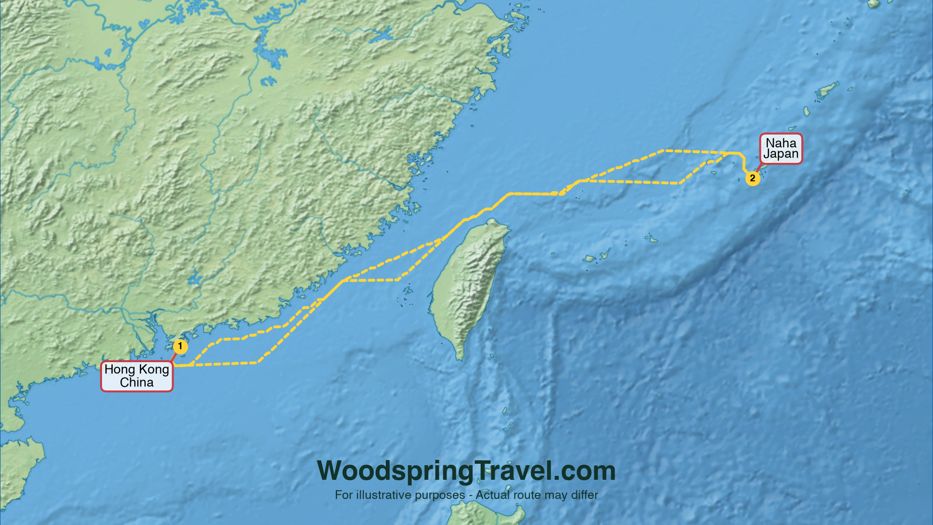 Route Illustration - Actual route may differ