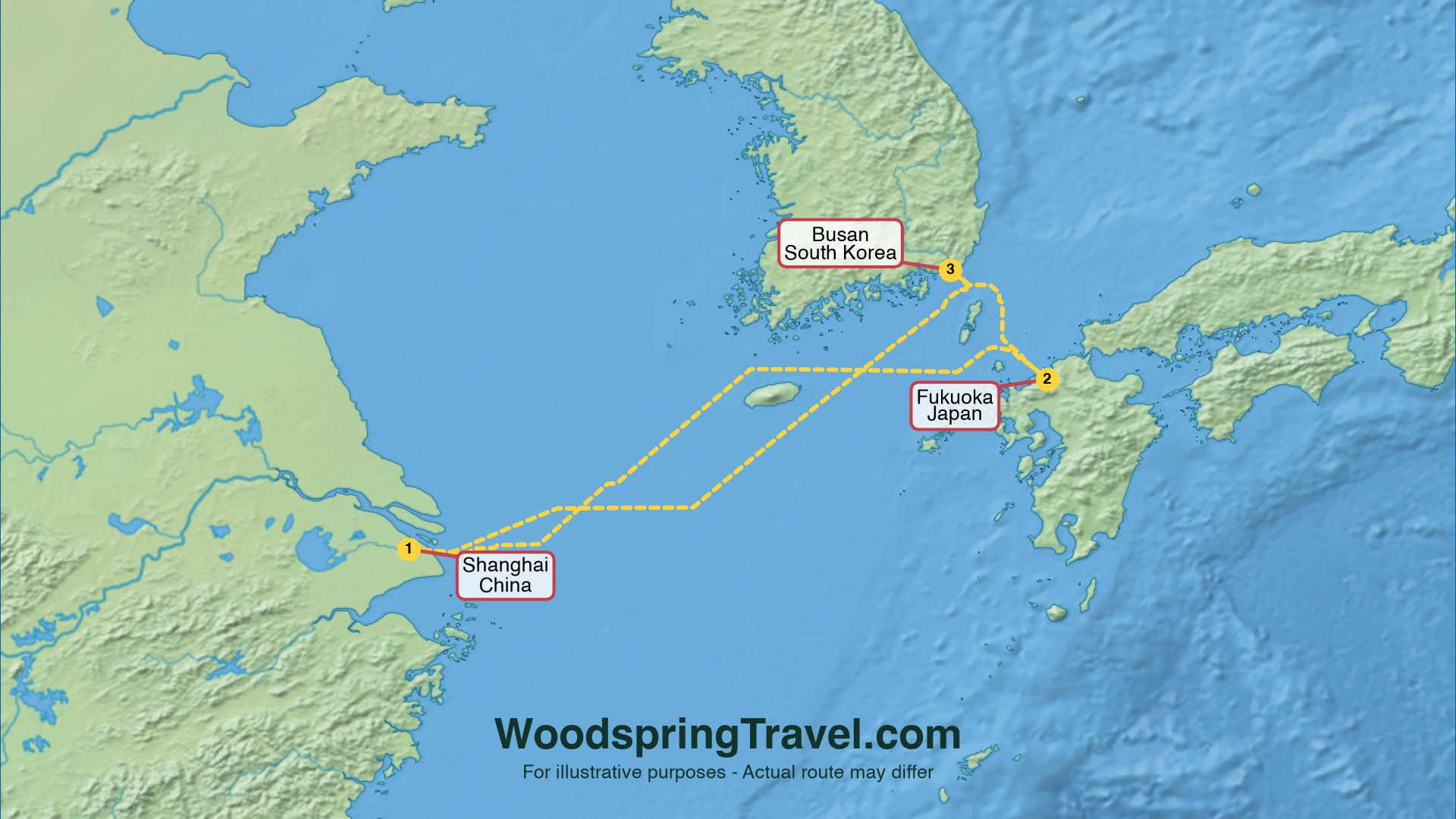 Route Illustration - Actual route may differ