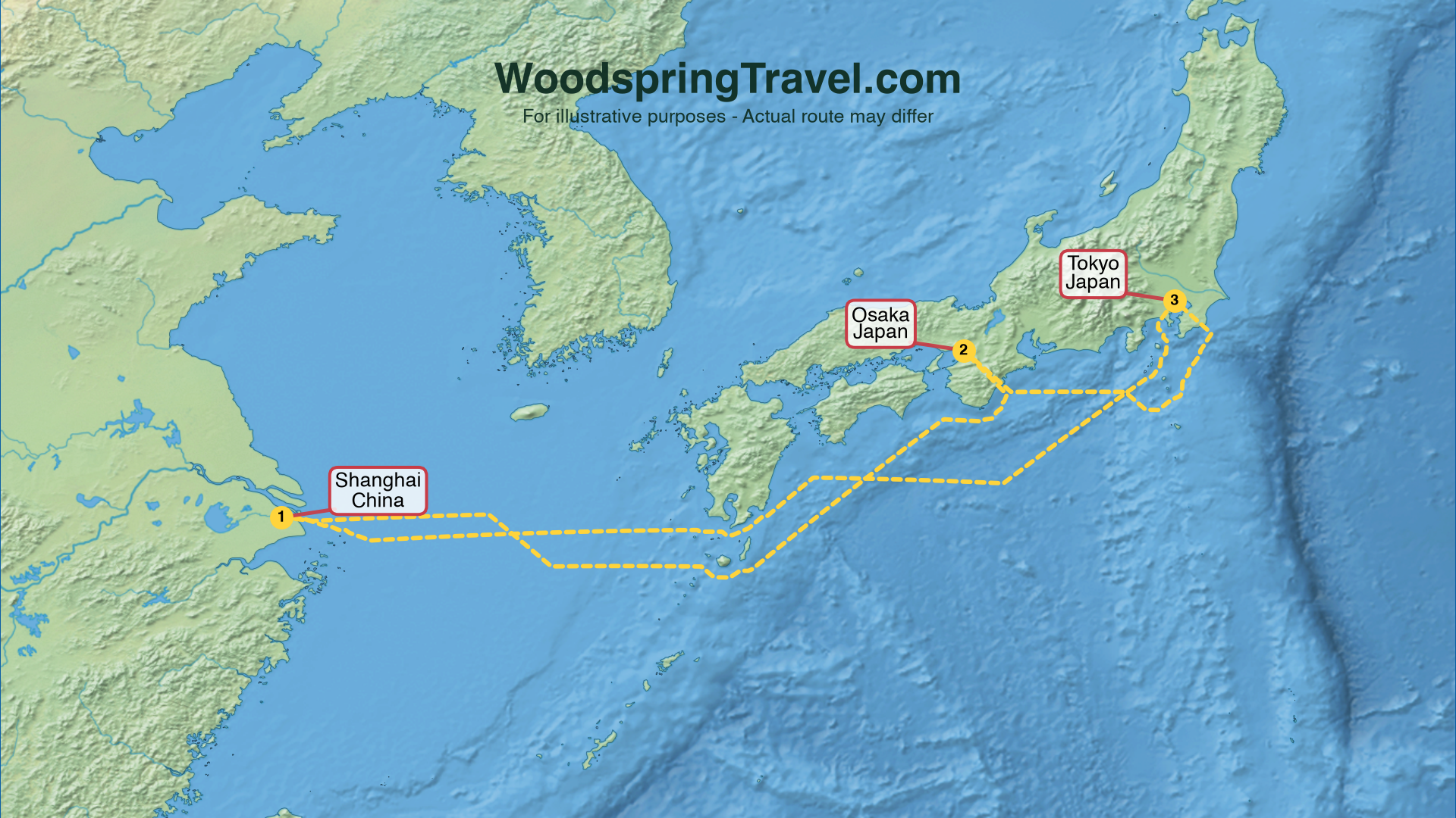 Route Illustration - Actual route may differ