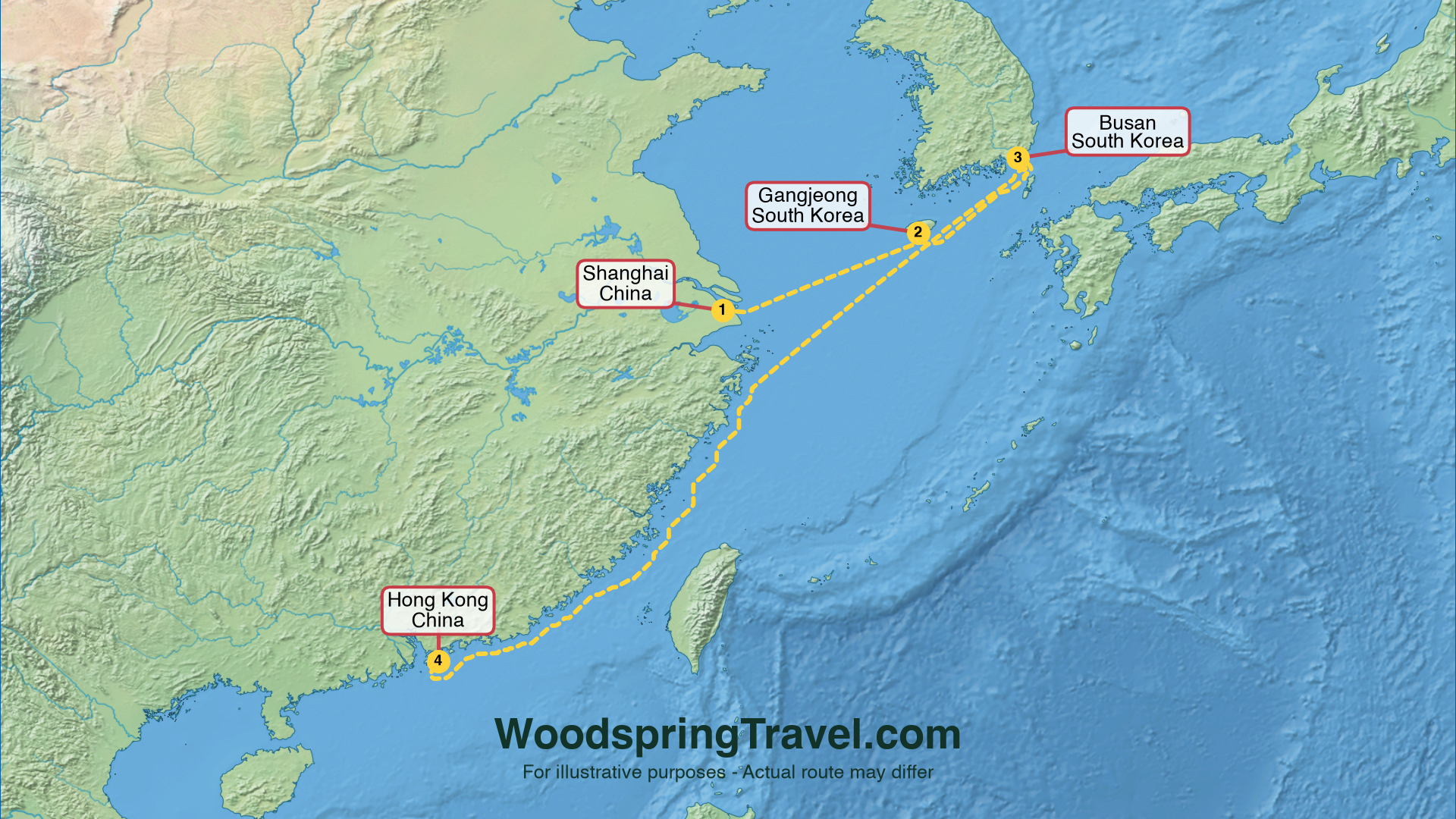 Route Illustration - Actual route may differ