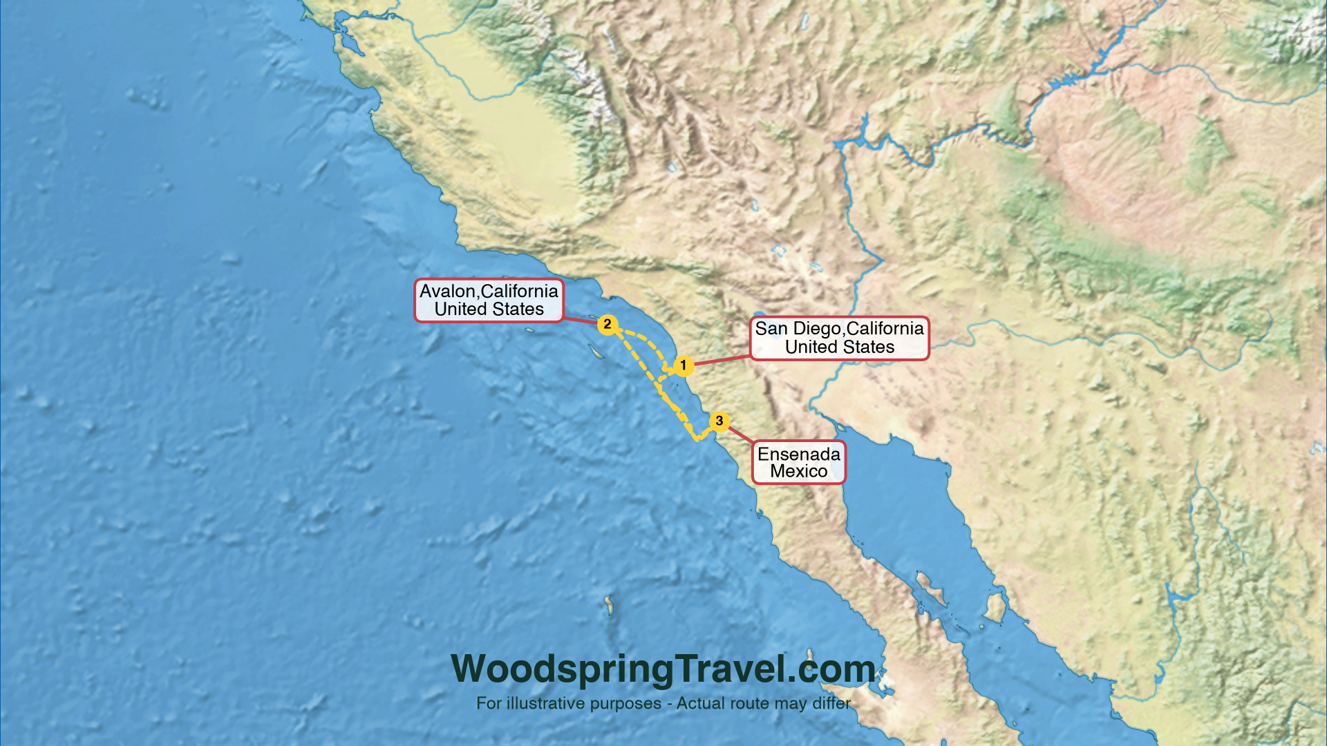 Route Illustration - Actual route may differ