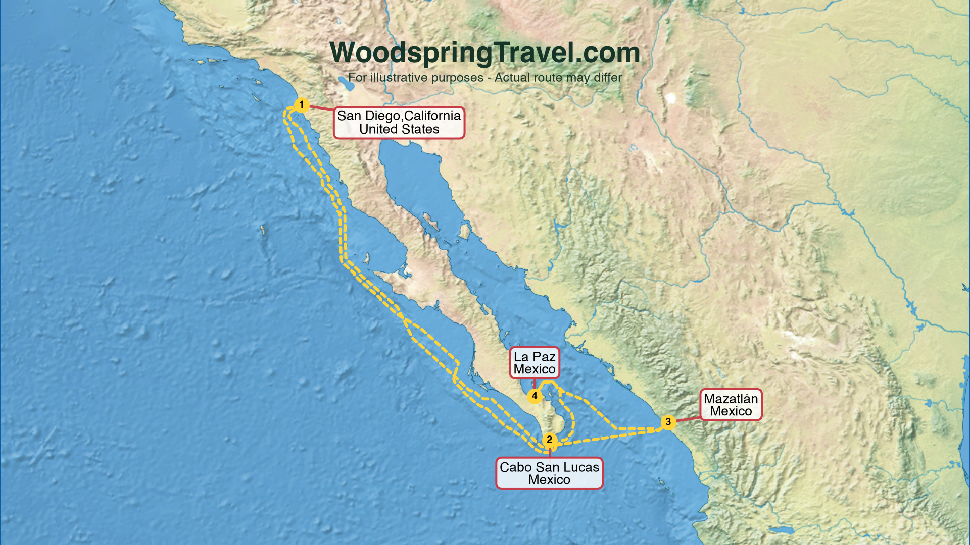 Route Illustration - Actual route may differ