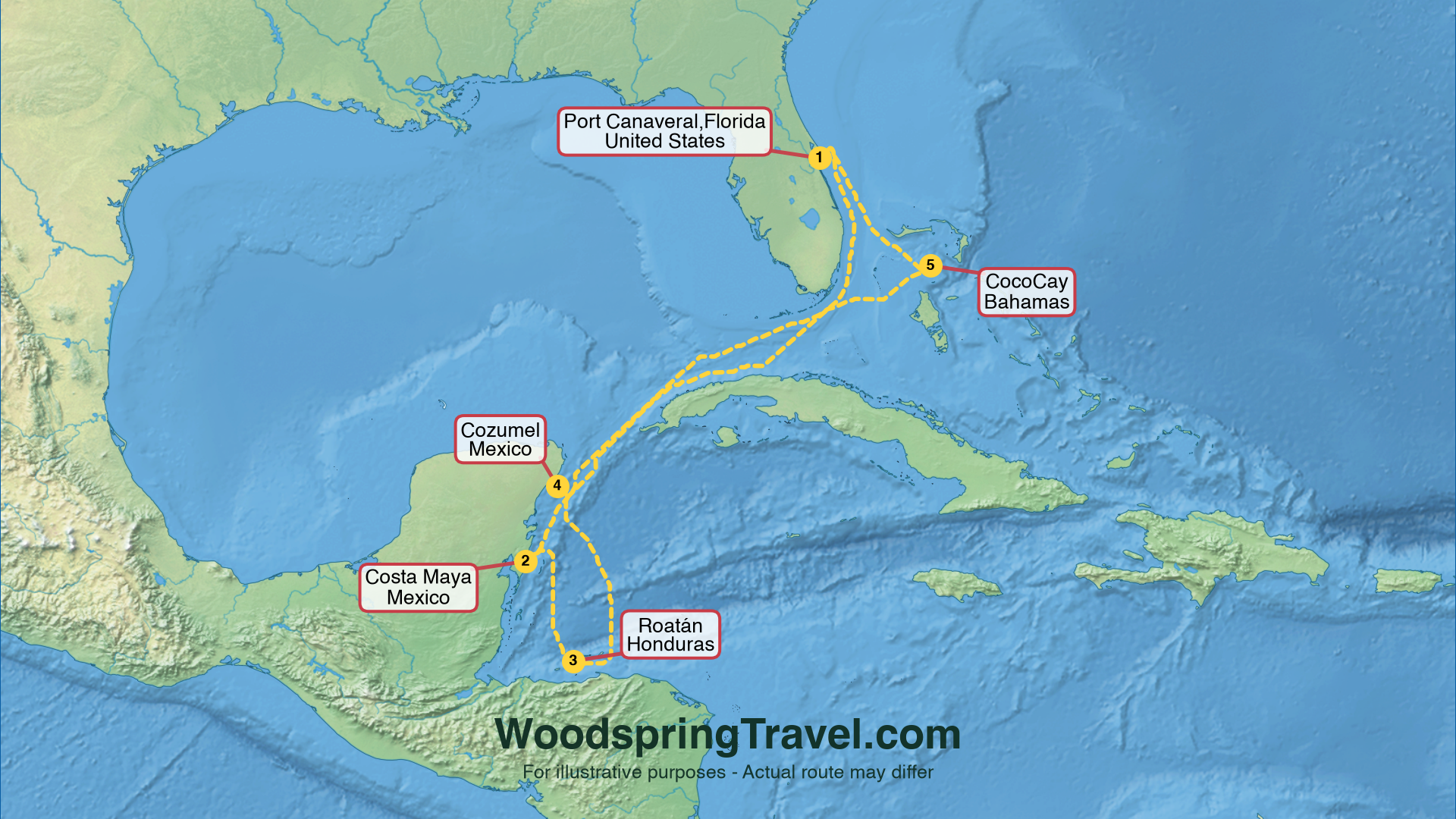 Route Illustration - Actual route may differ