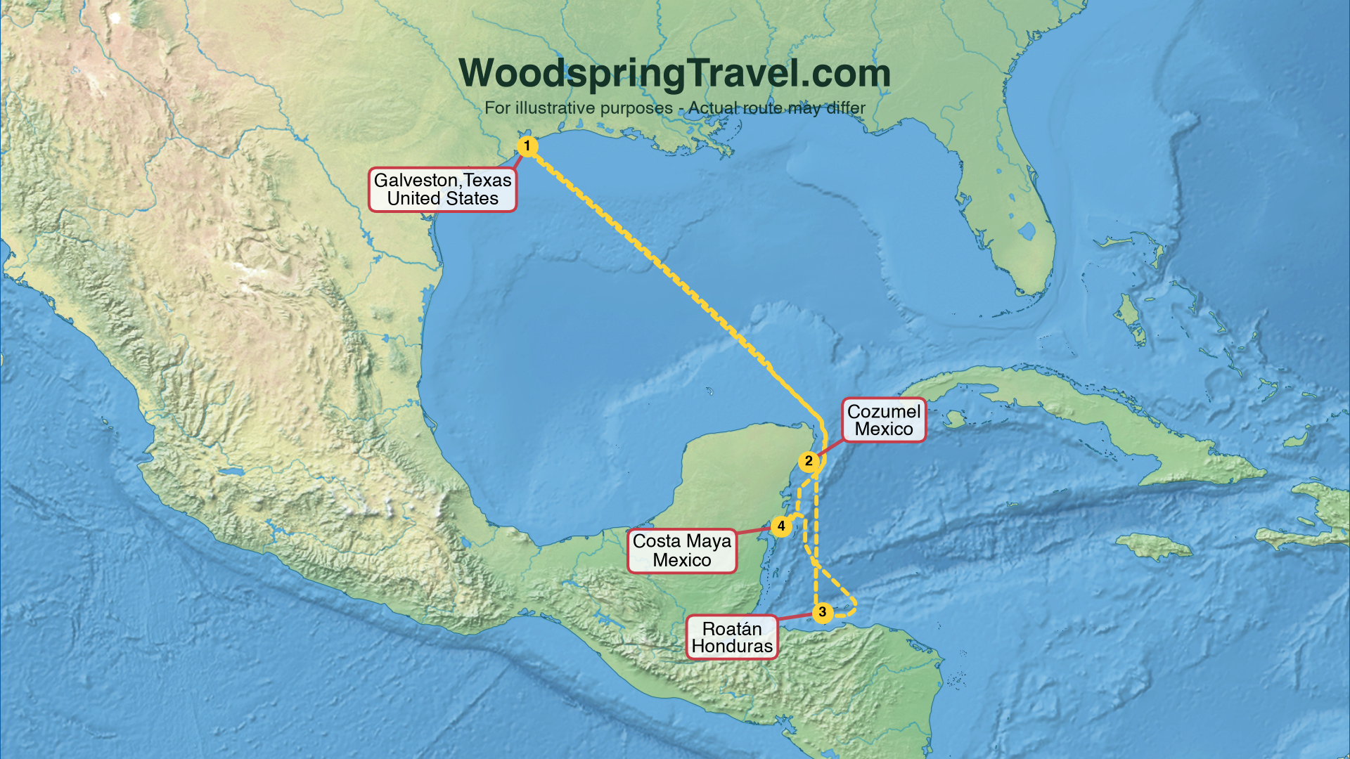 Route Illustration - Actual route may differ