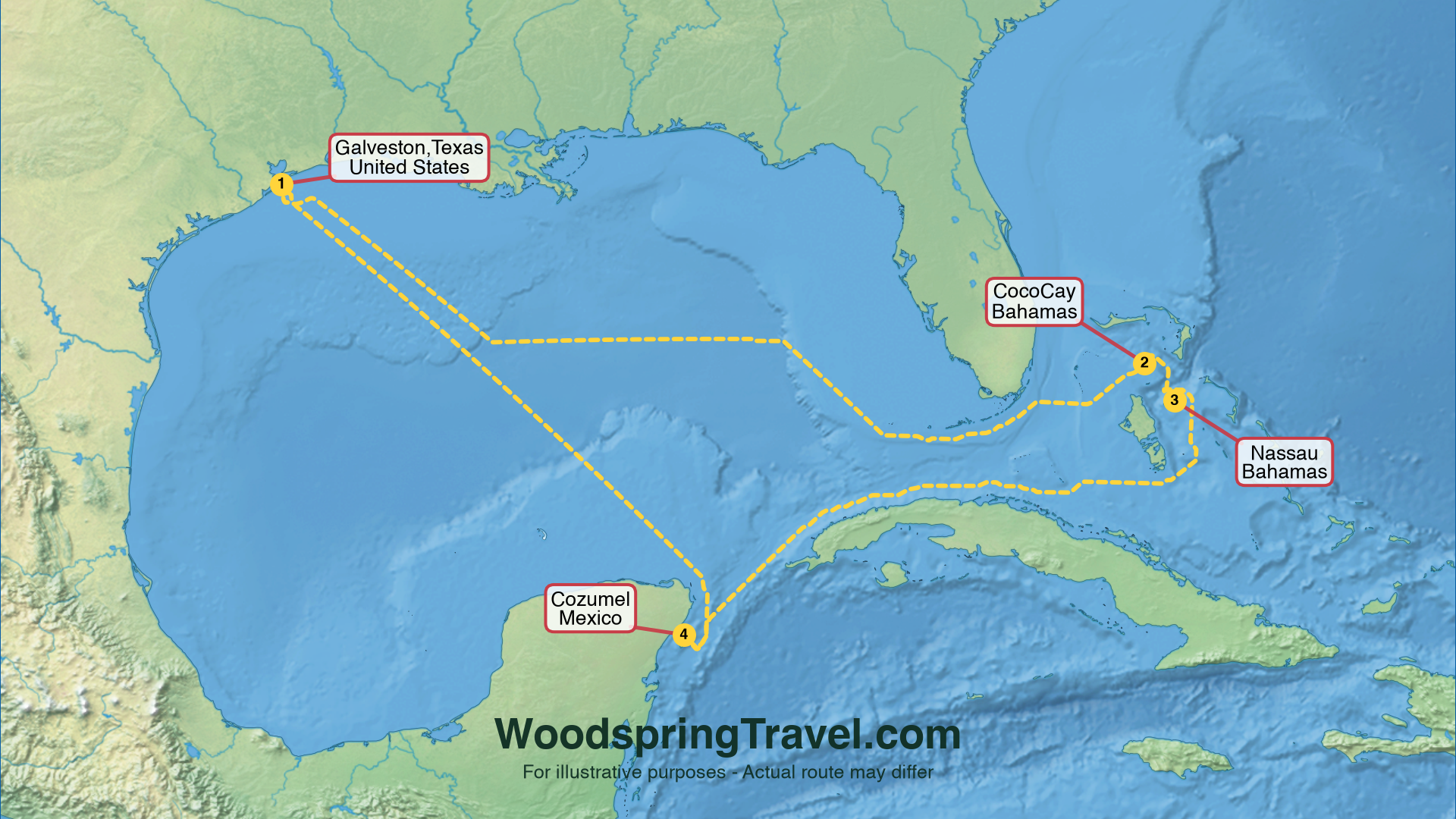 Route Illustration - Actual route may differ
