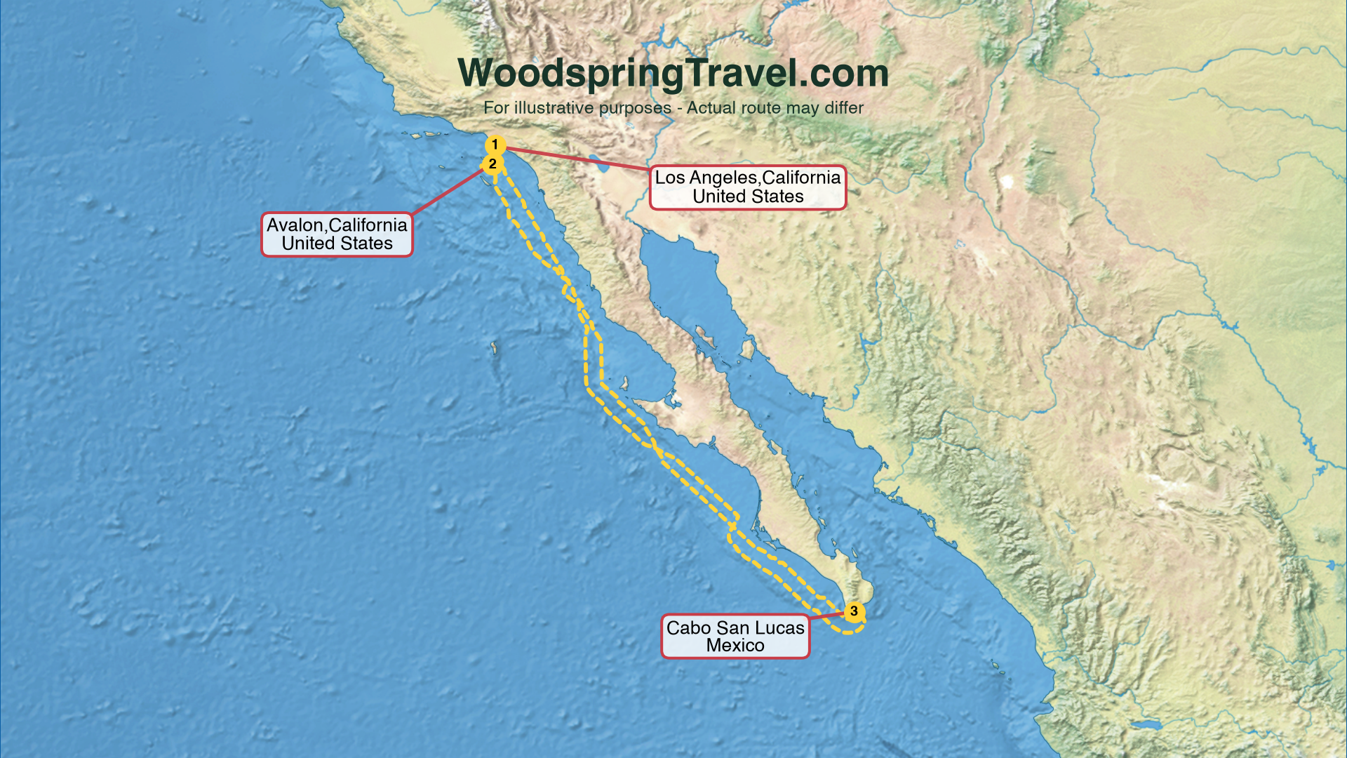 Route Illustration - Actual route may differ