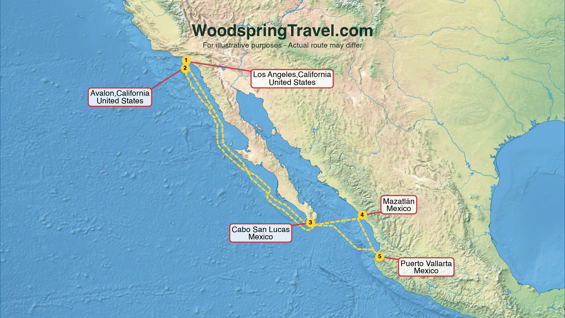 Route Illustration - Actual route may differ