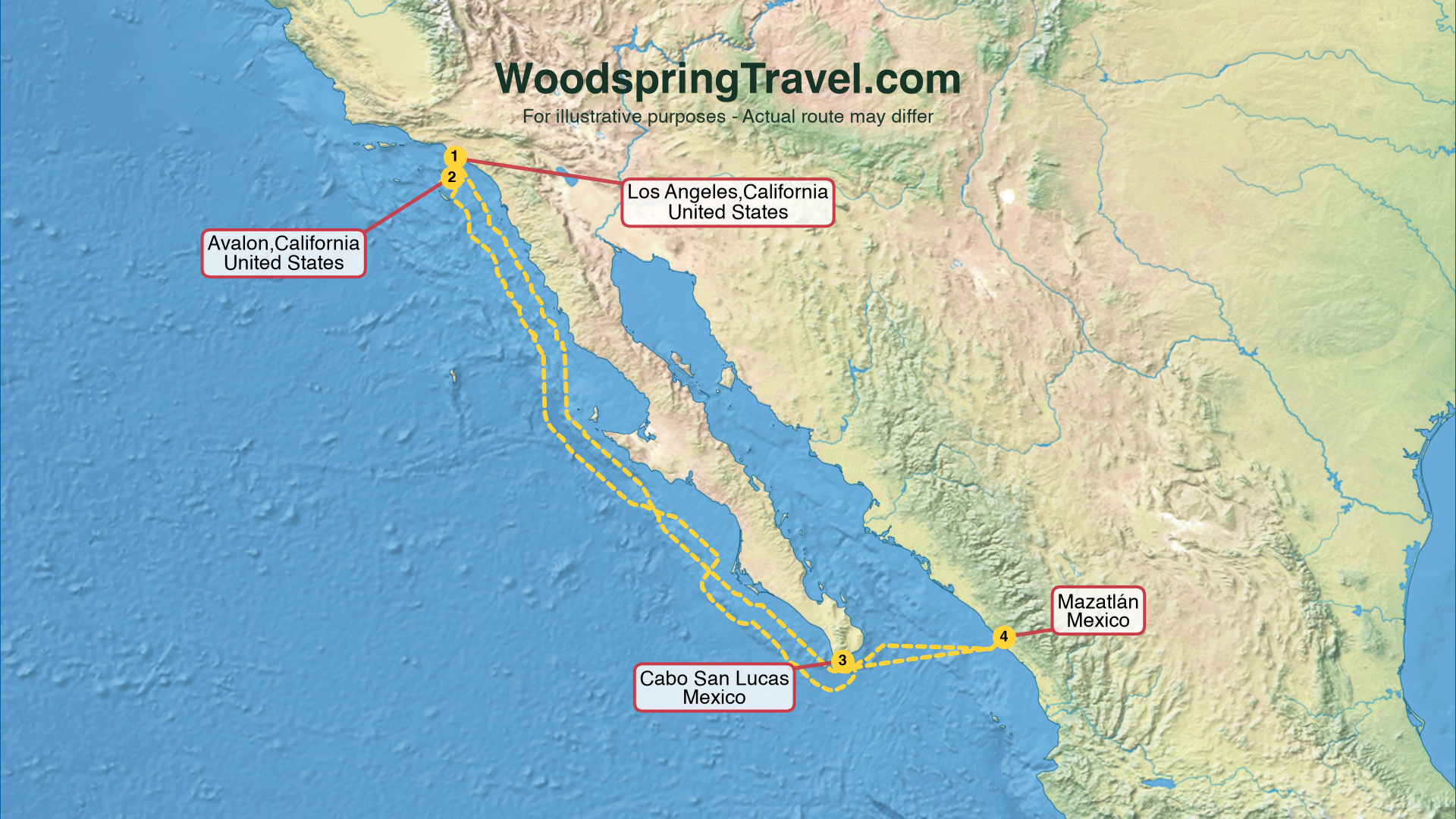 Route Illustration - Actual route may differ