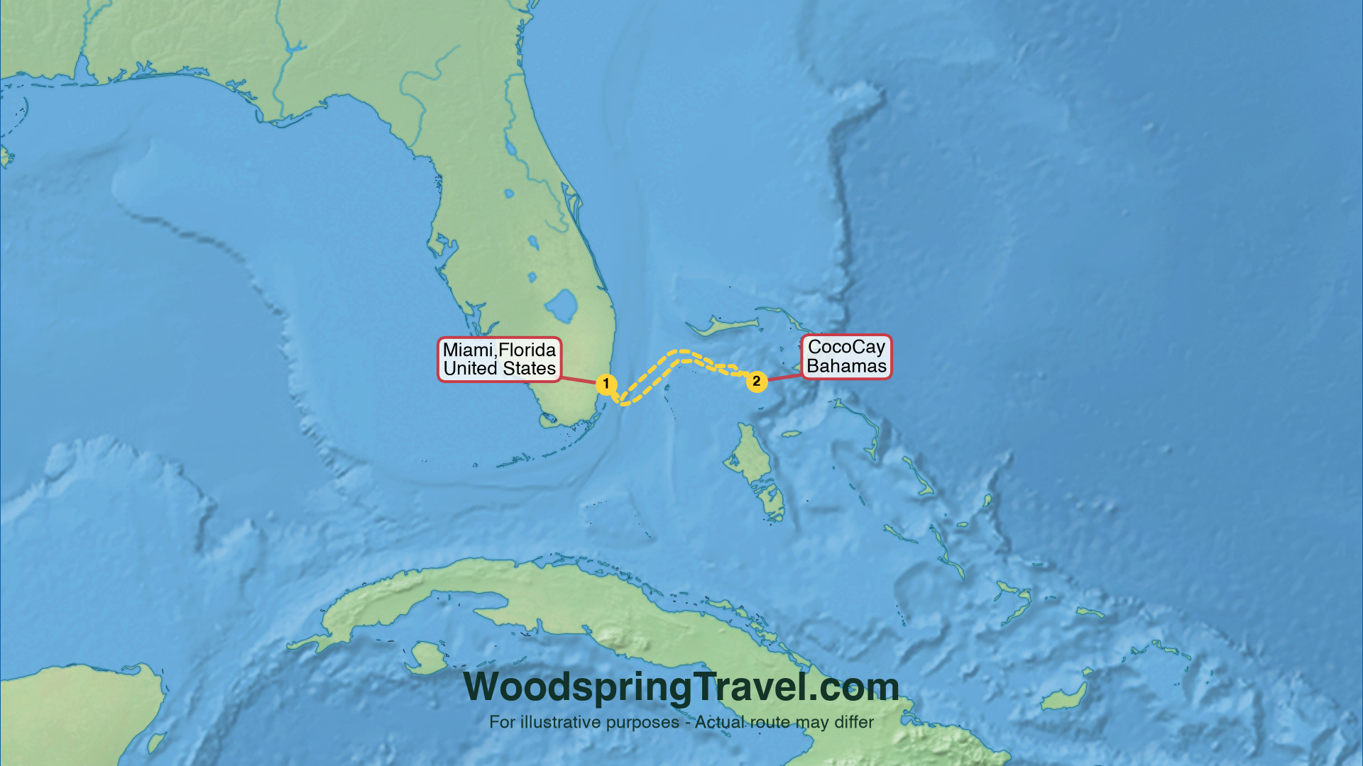 Route Illustration - Actual route may differ