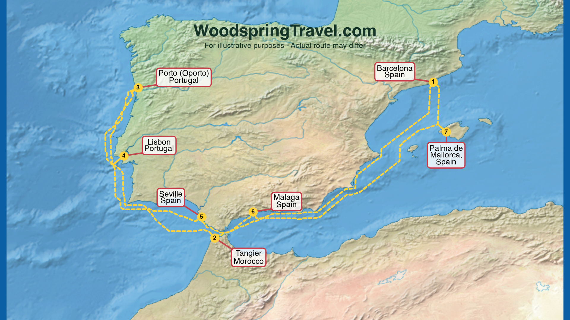 Route Illustration - Actual route may differ