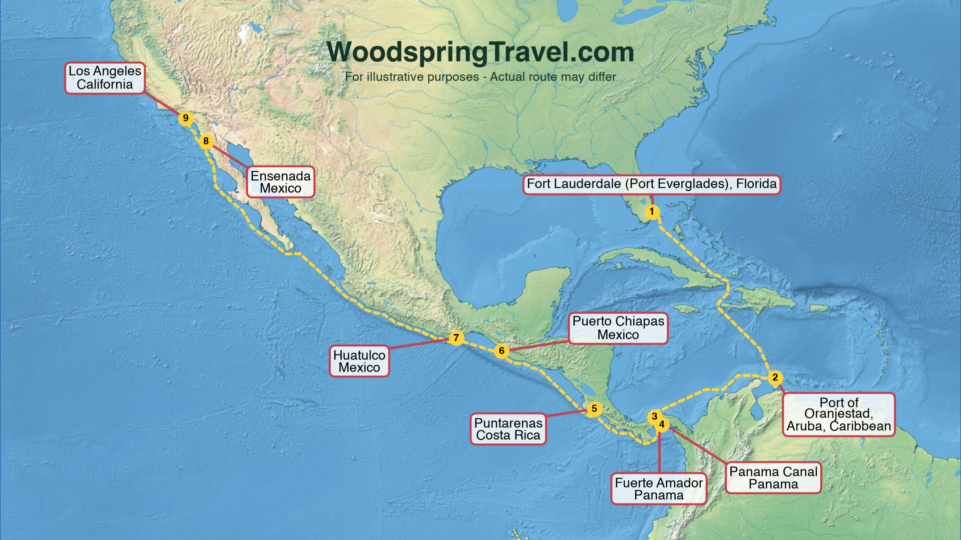 Route Illustration - Actual route may differ