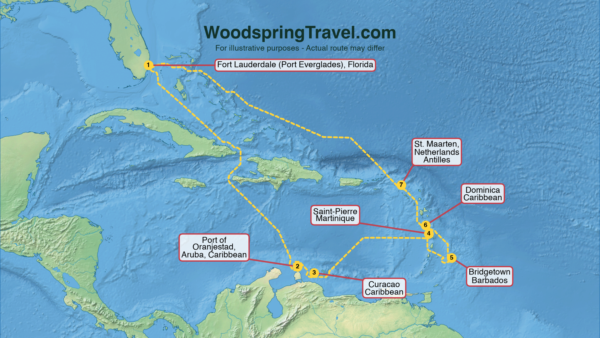 Route Illustration - Actual route may differ