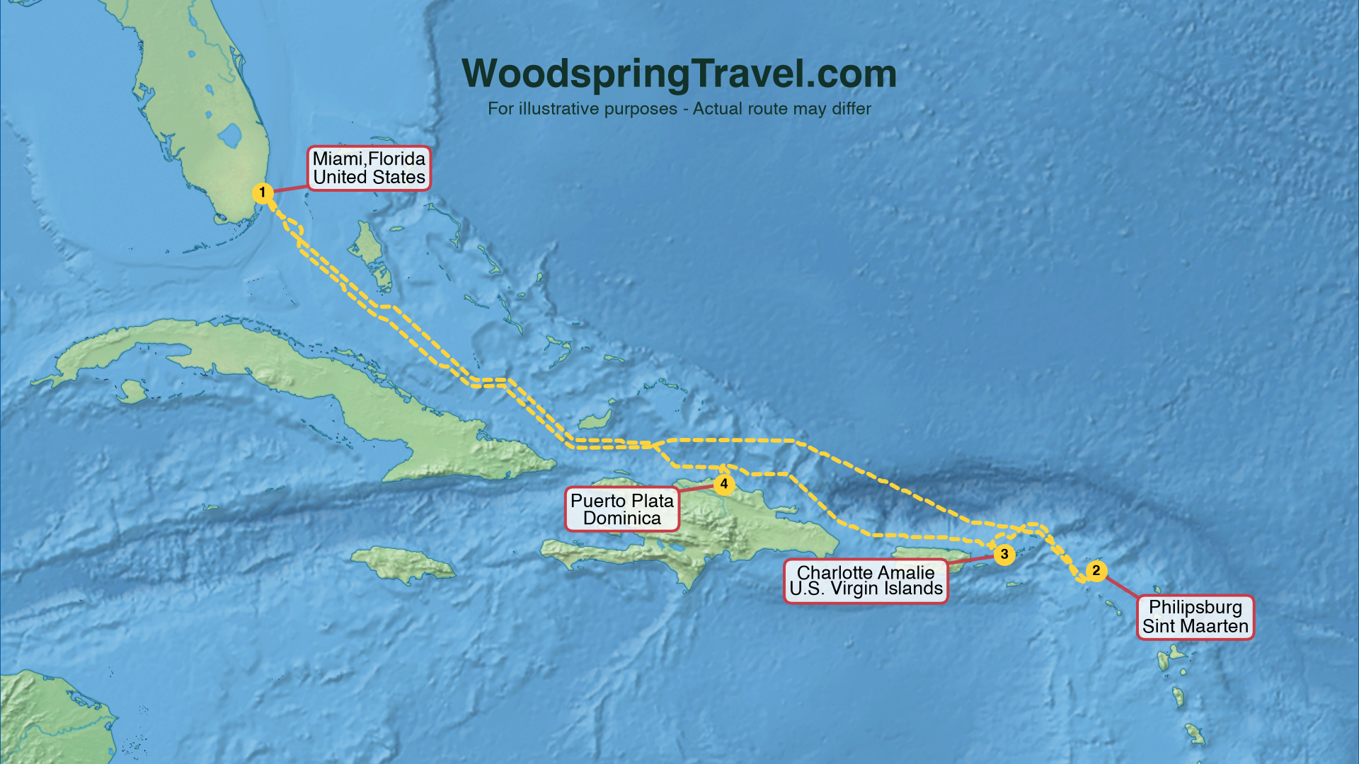 Route Illustration - Actual route may differ