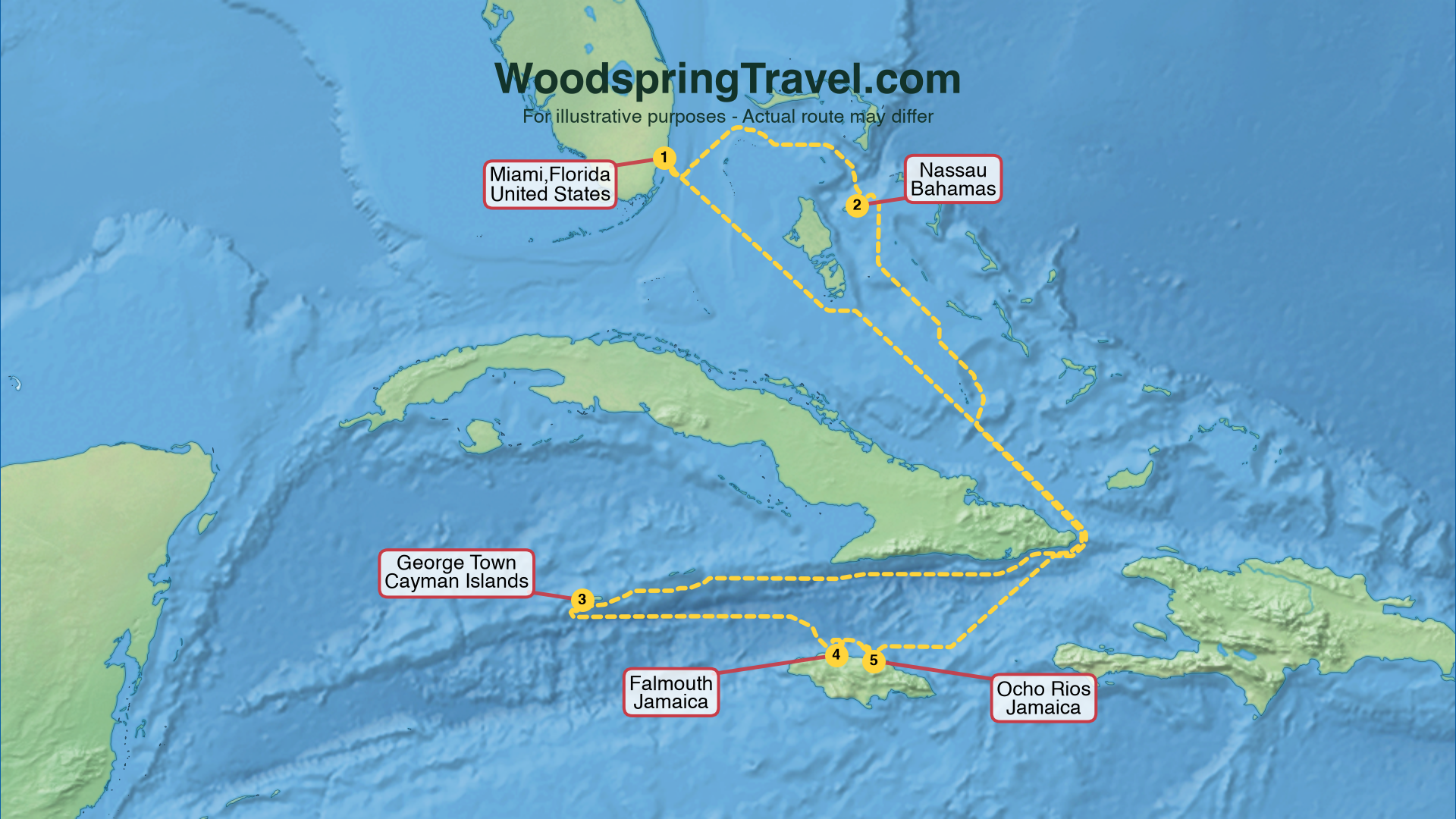 Route Illustration - Actual route may differ