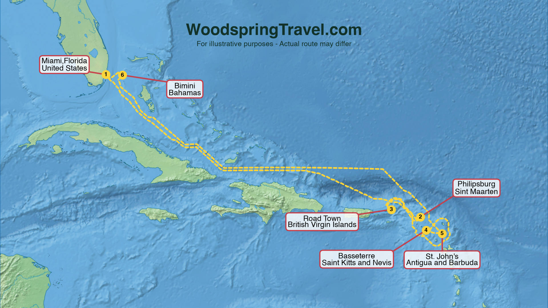 Route Illustration - Actual route may differ