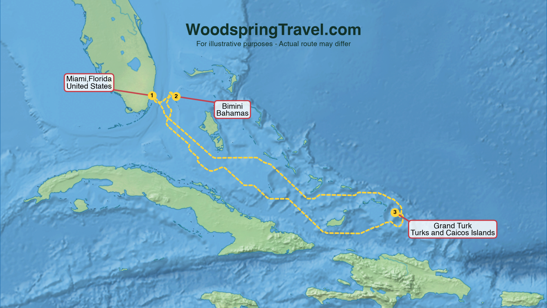 Route Illustration - Actual route may differ