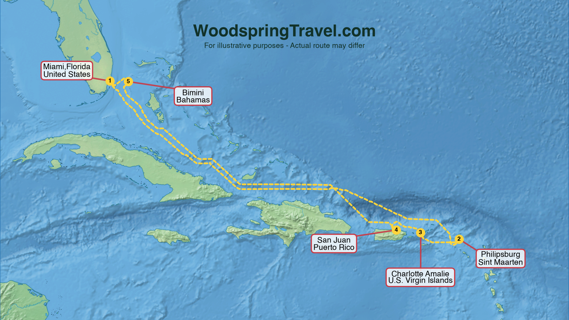 Route Illustration - Actual route may differ