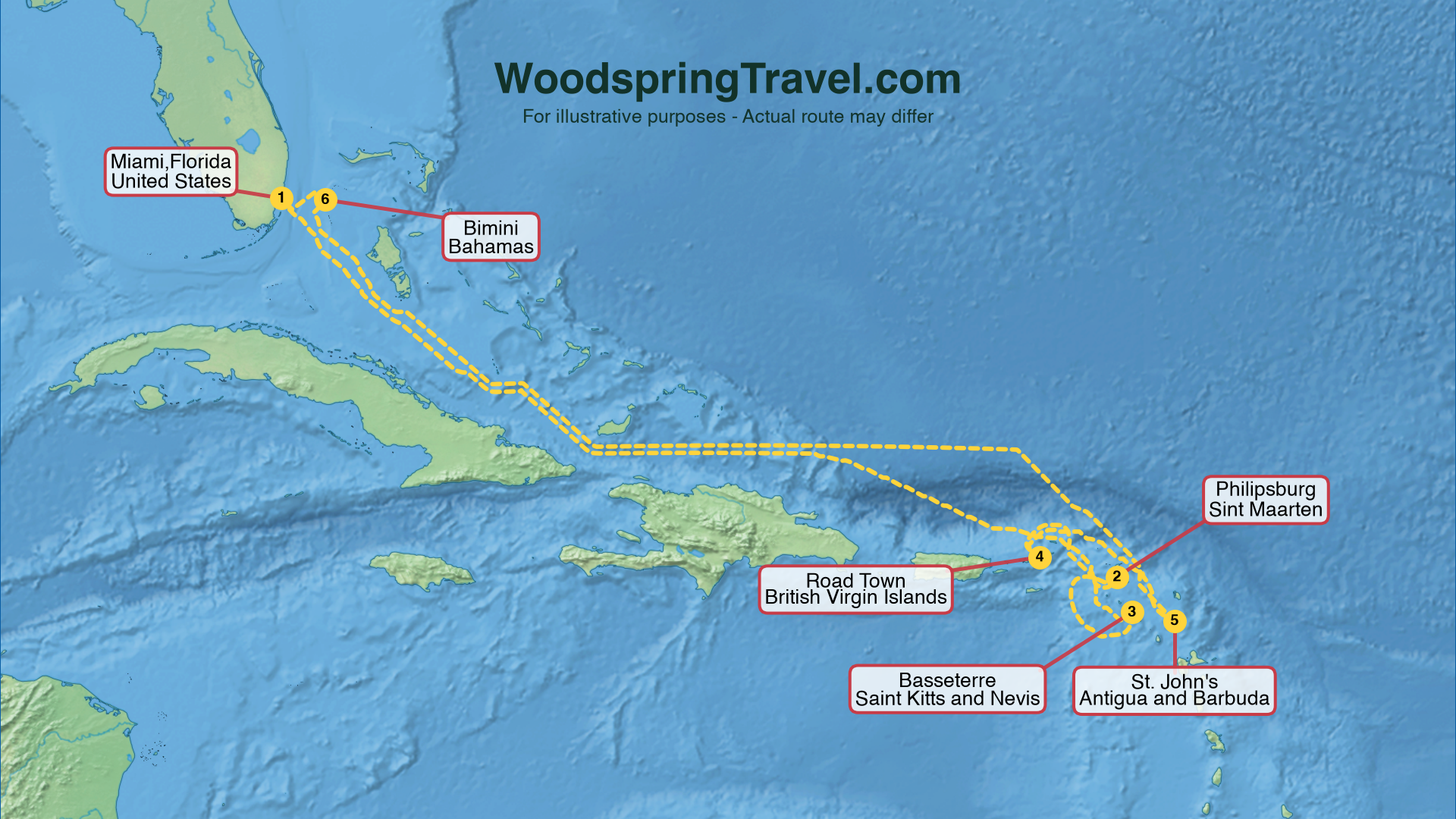 Route Illustration - Actual route may differ