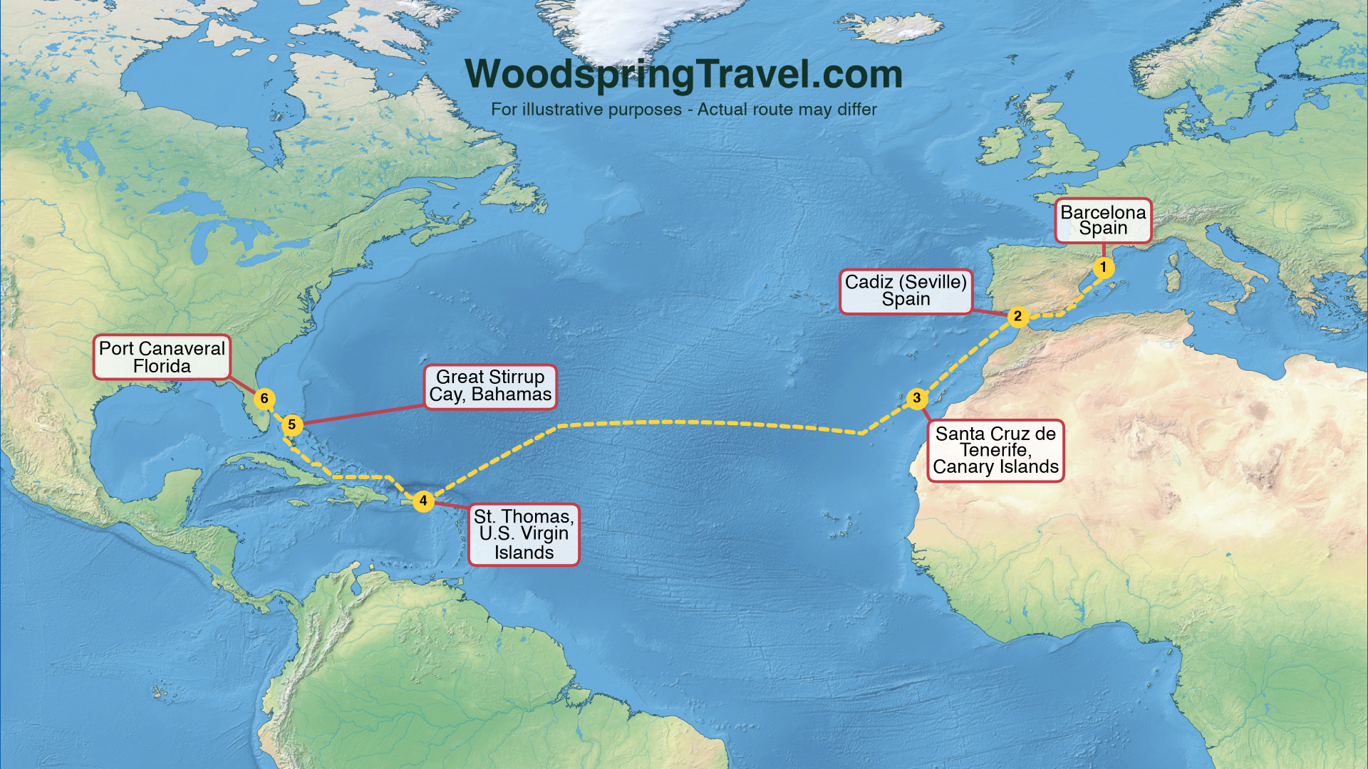 Route Illustration - Actual route may differ
