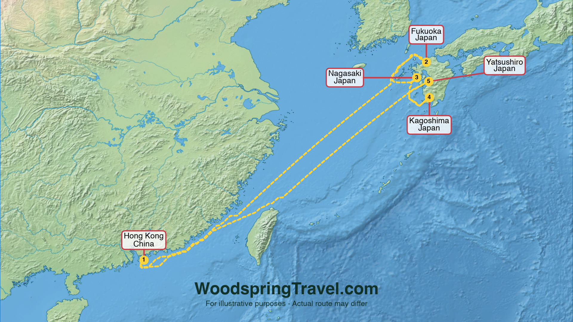 Route Illustration - Actual route may differ
