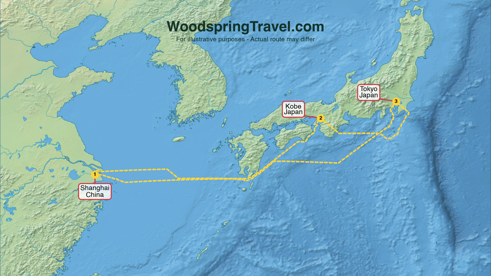 Route Illustration - Actual route may differ
