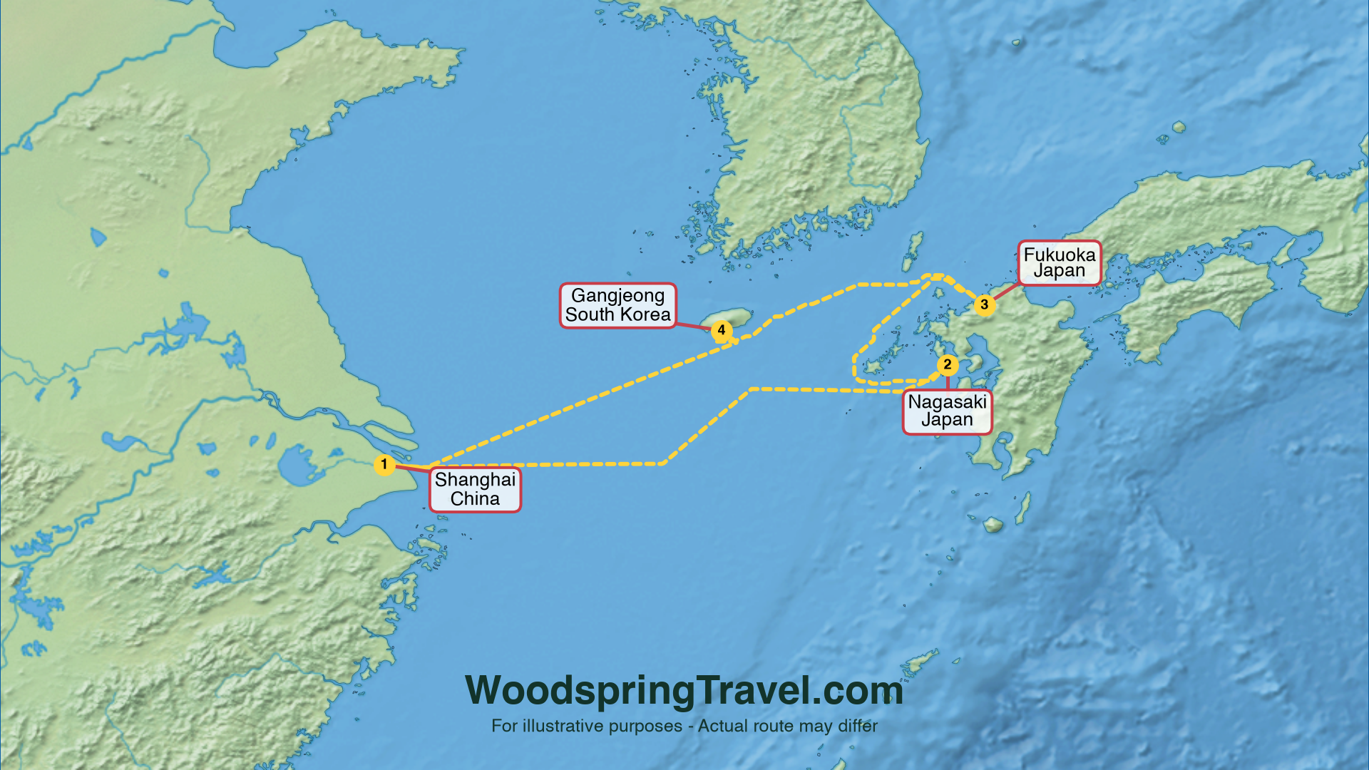 Route Illustration - Actual route may differ