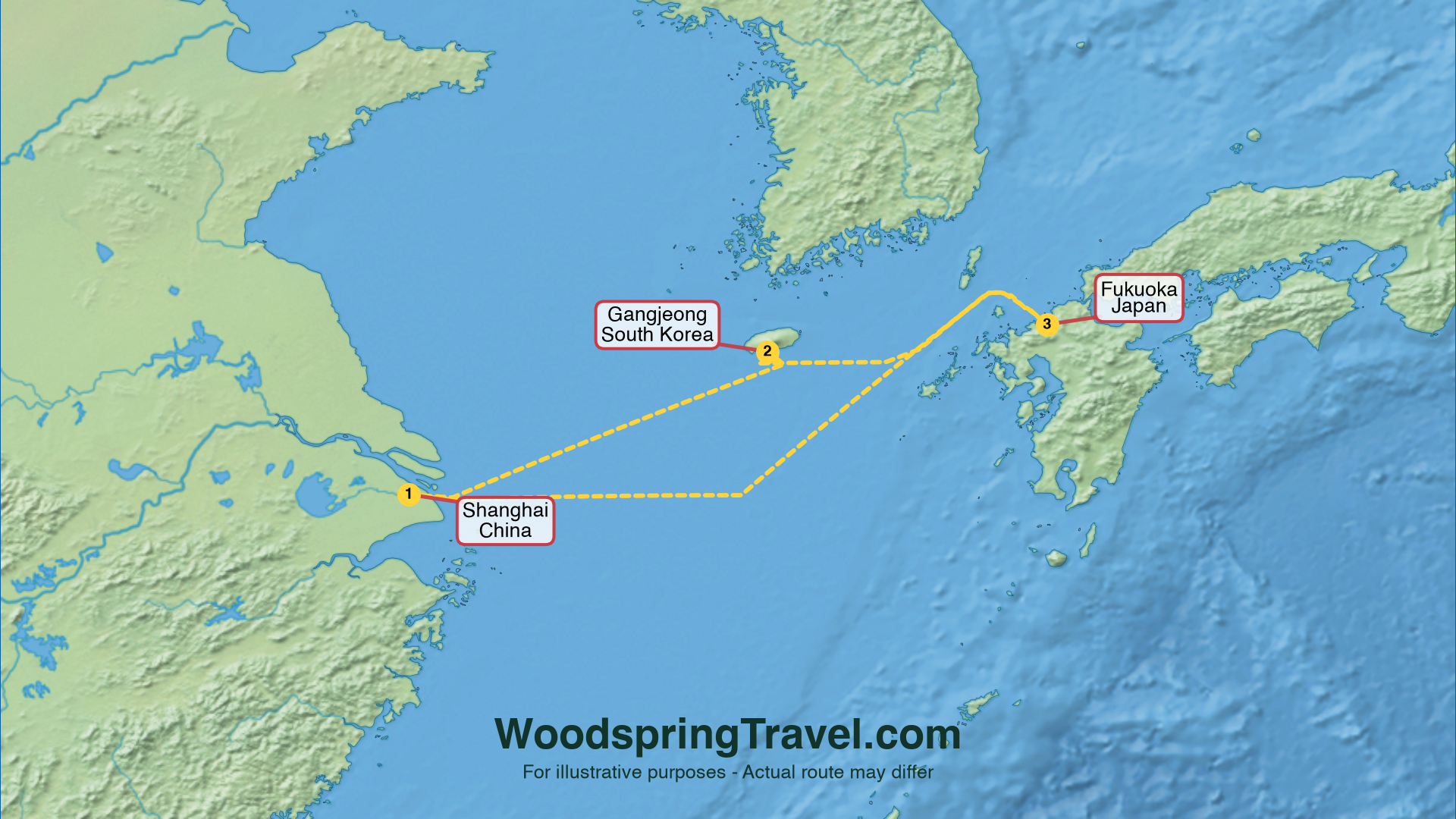 Route Illustration - Actual route may differ