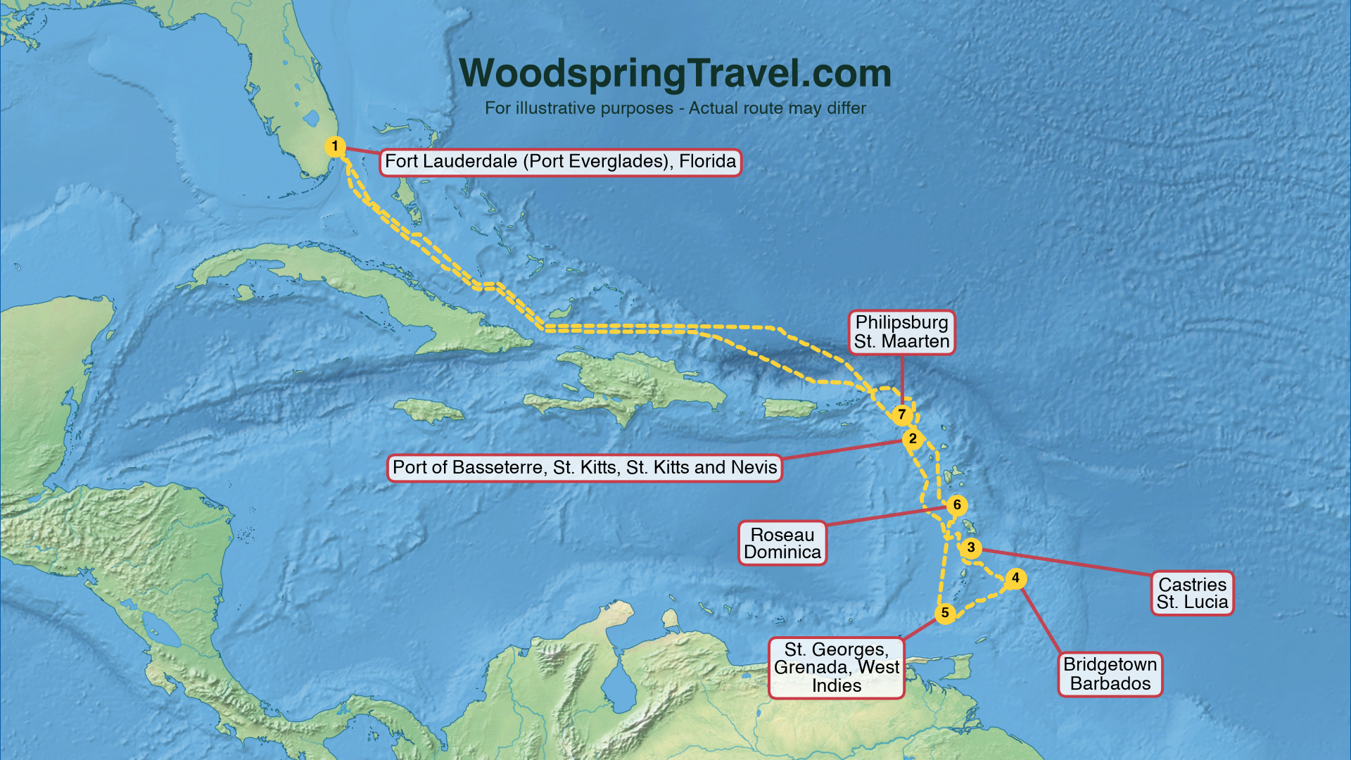 Route Illustration - Actual route may differ